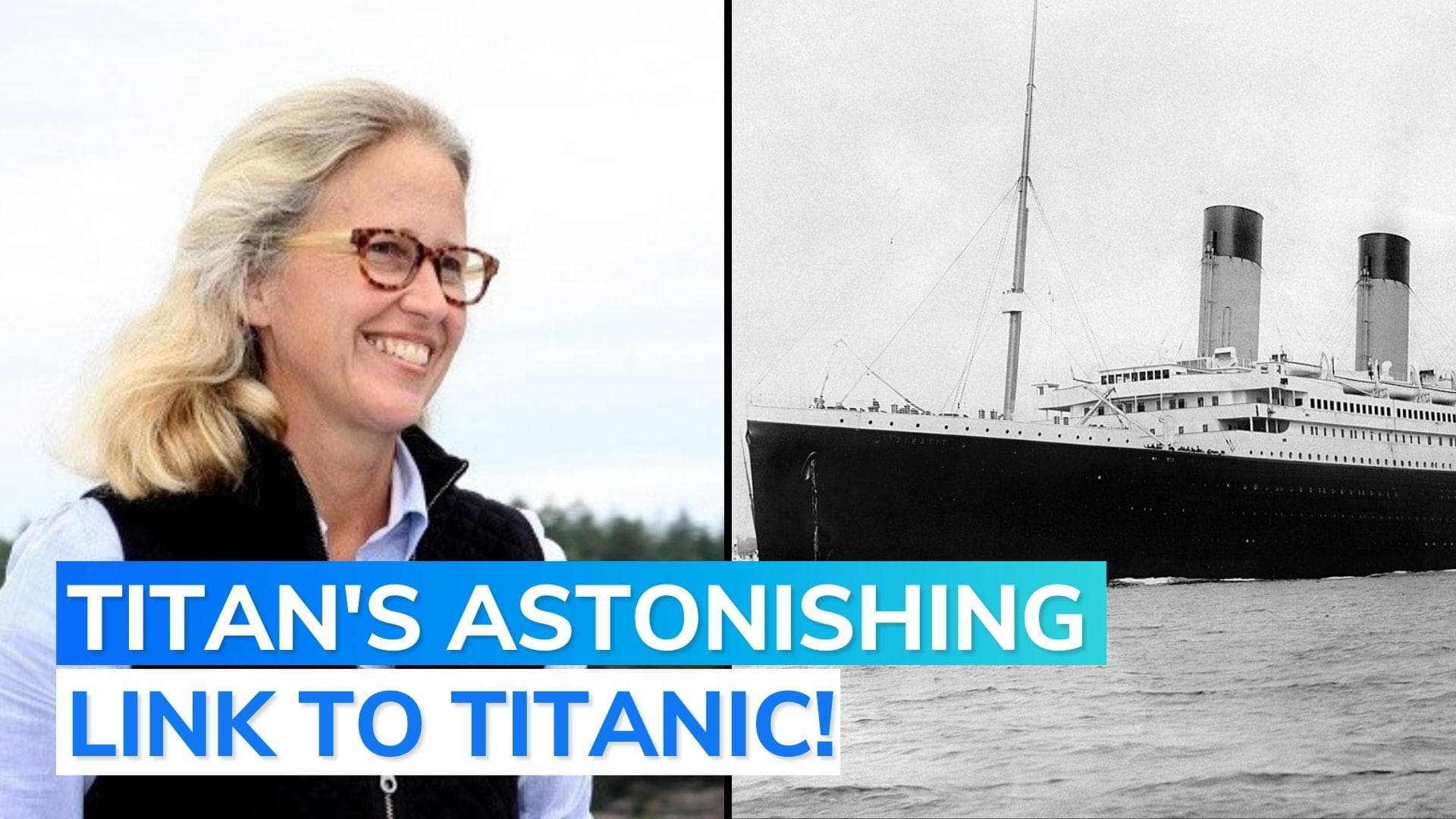 Titanic submersible: wife of missing pilot is connected to couple who were on ship in 1912