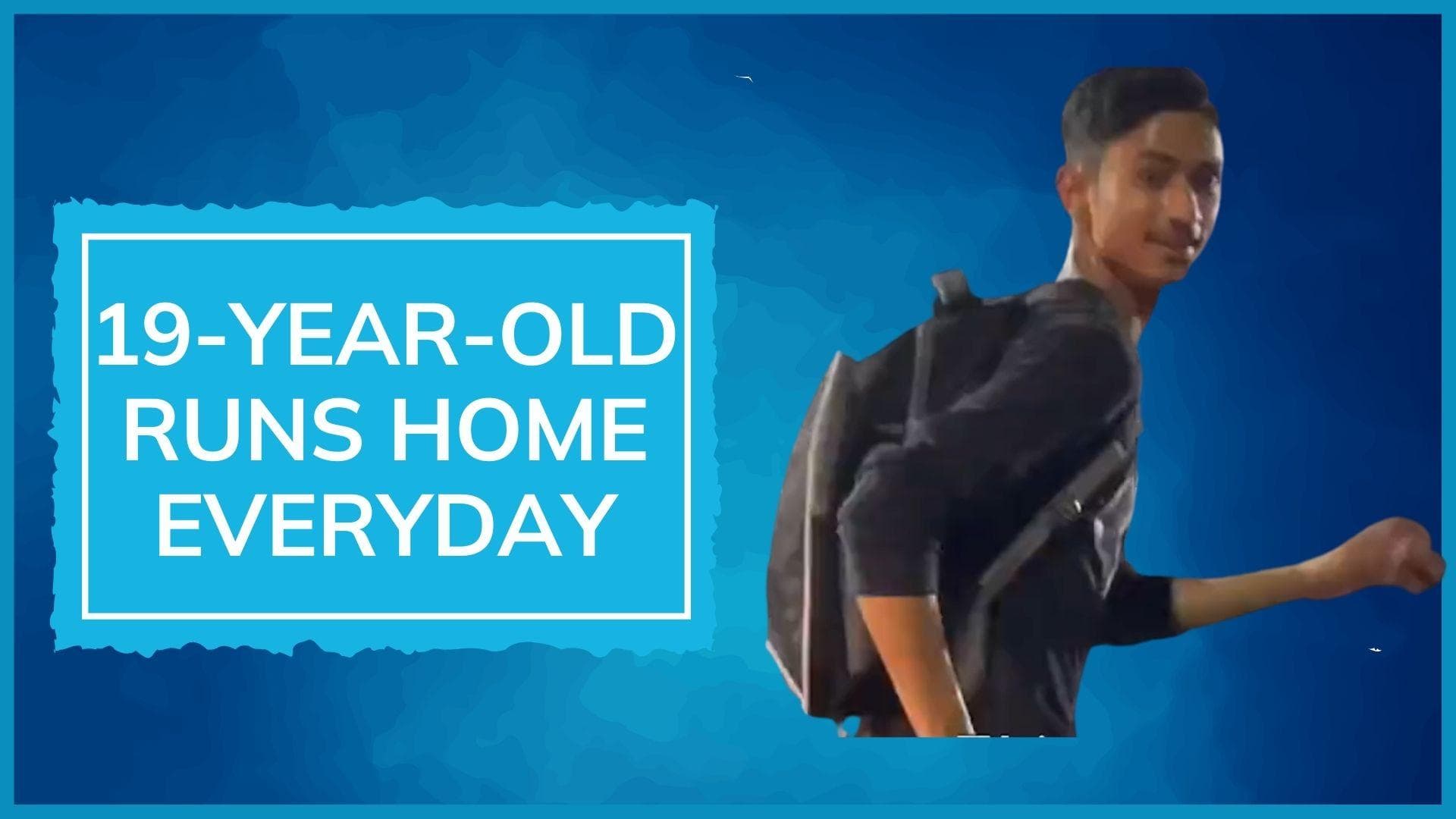 WATCH: why this 19-year-old boy runs back home daily from work