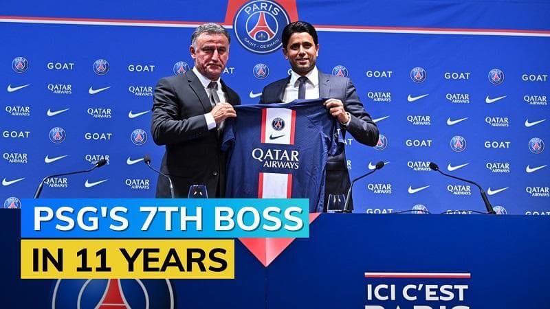 Christophe Galtier takes over as Paris Saint-Germain’s head coach after Pochettino's exit