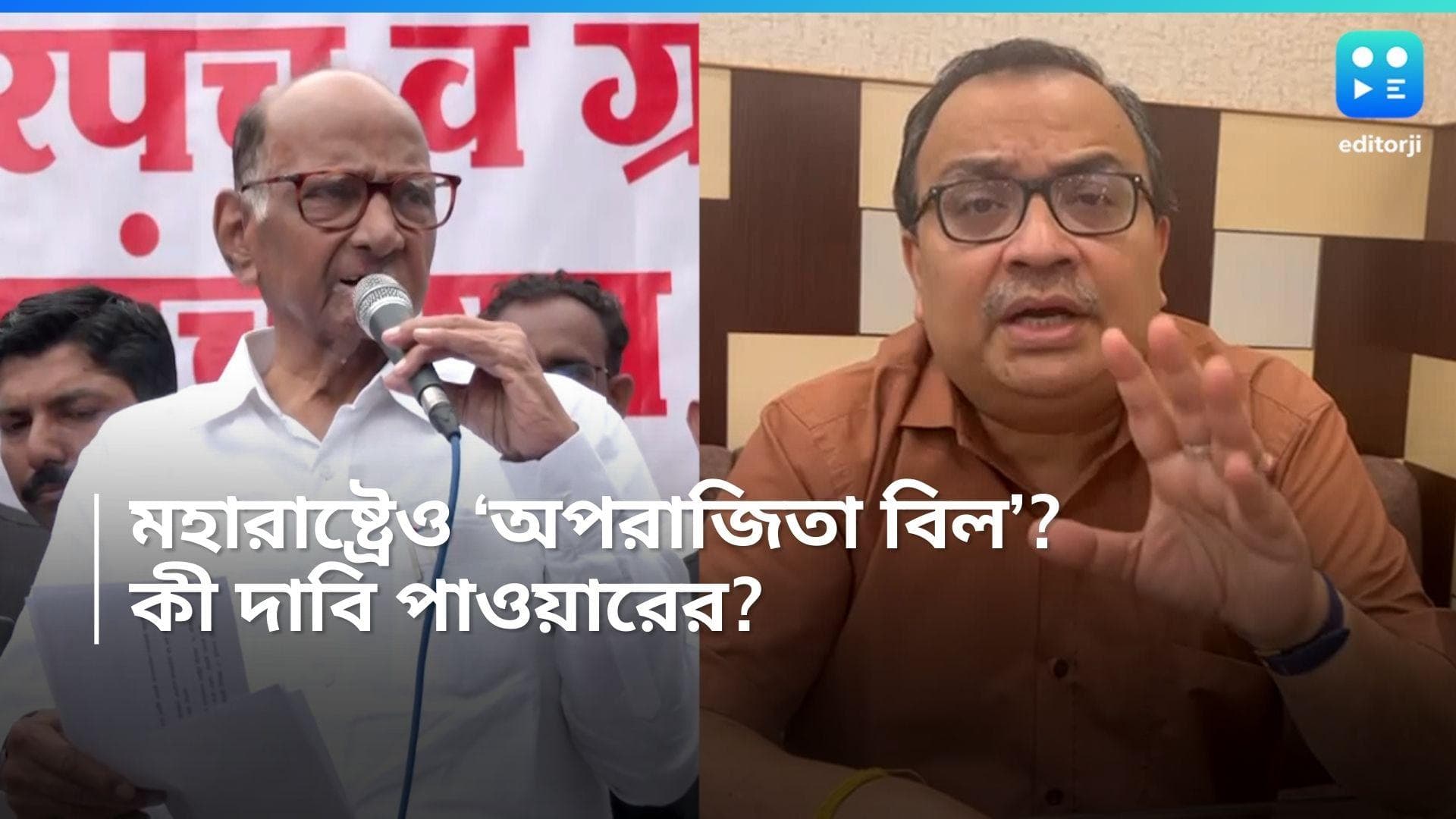 Sharad Pawar: মহারাষ্ট্রেও চাই ধর্ষণ বিরোধী বিল, দাবি শরদ পাওয়ারের! কী বলল তৃণমূল কংগ্রেস?