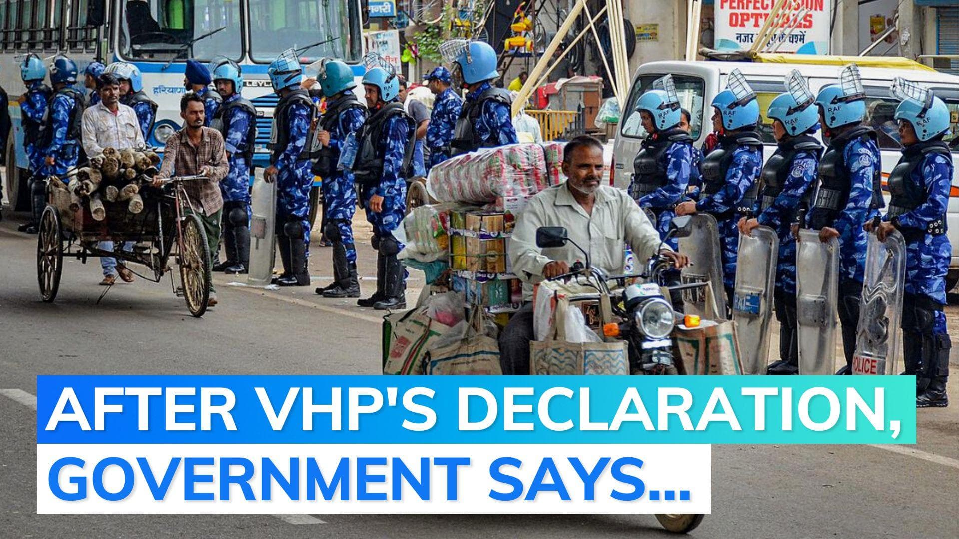 Nuh violence: VHP, Bajrang Dal to 'resume Yatra' a month after clashes