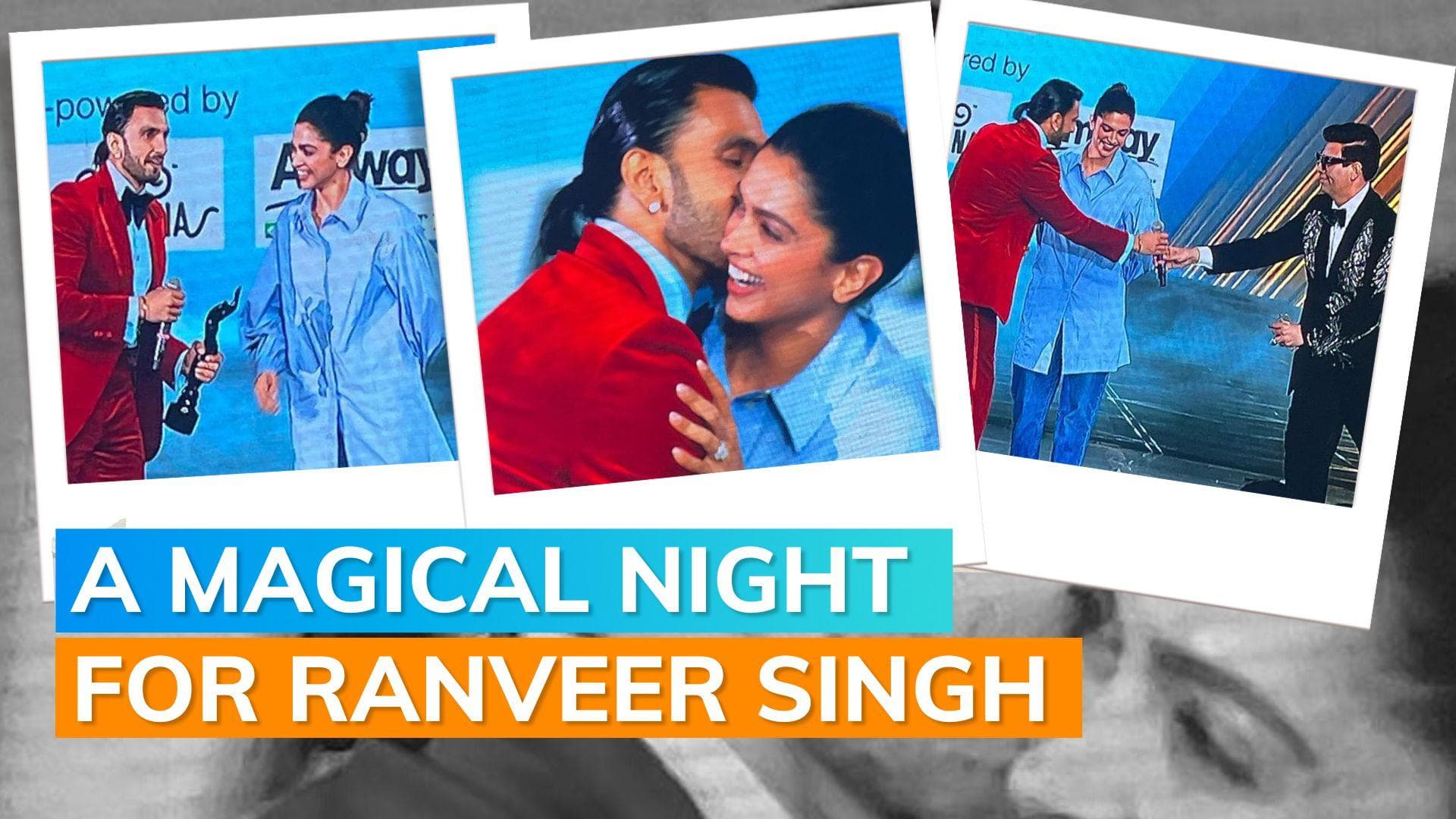 Filmfare Awards 2022: Ranveer Singh receives award from wife Deepika Padukone, talks about their new home