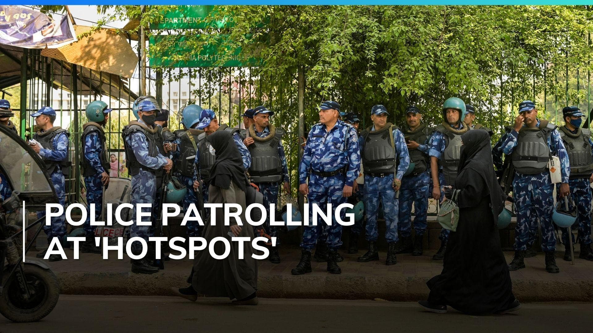 CAA: flag marches in northeast Delhi, security increased at Jamia Milia