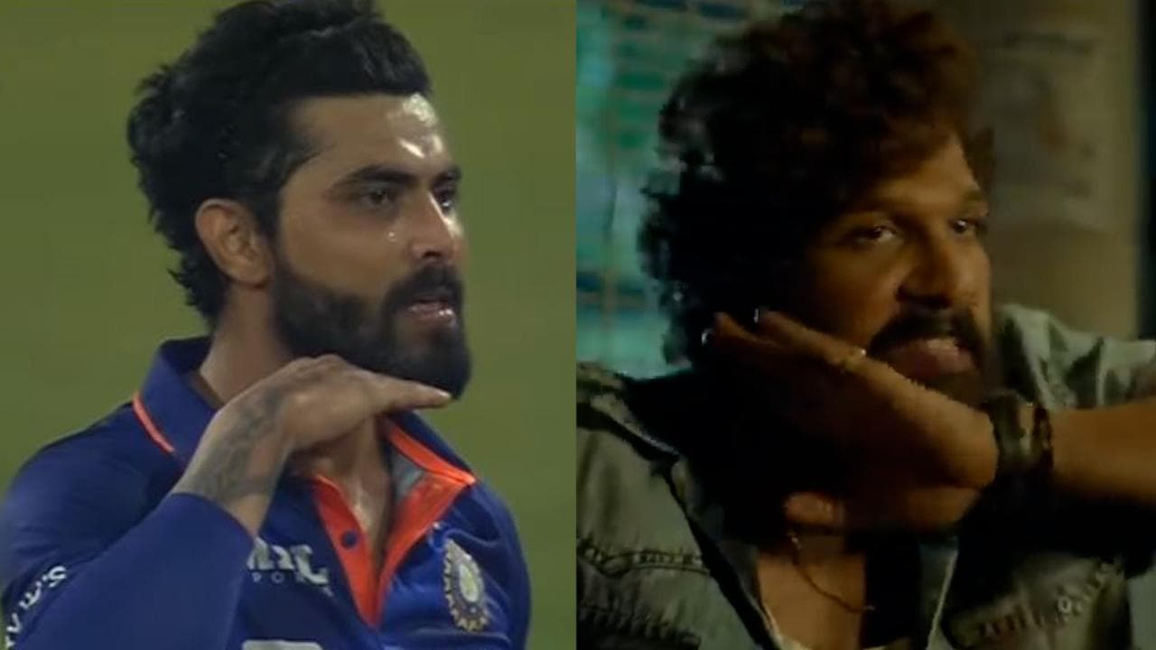 Watch! Ravindra Jadeja recreates Allu Arjun’s ‘Pushpa’ style during IND Vs SL T20I
