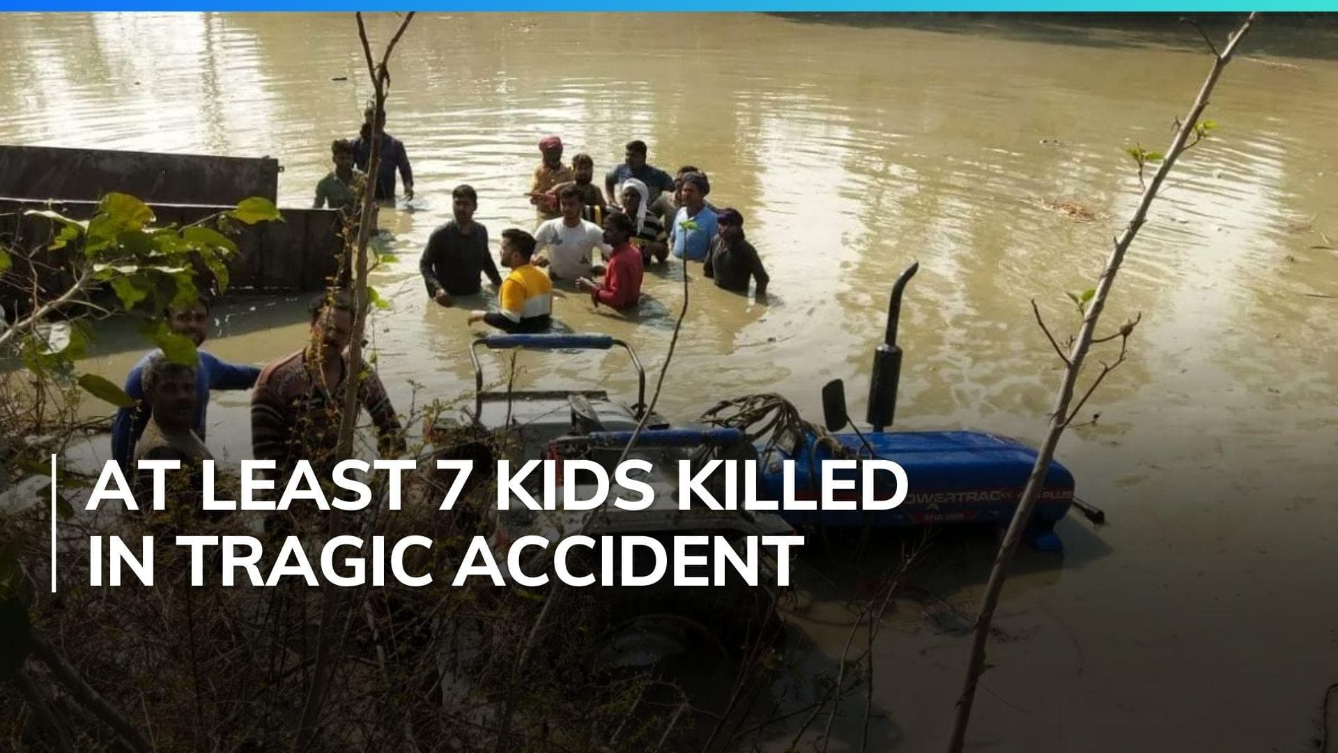 22 dead as tractor-trolley overturns, falls into pond in UP's Kasganj