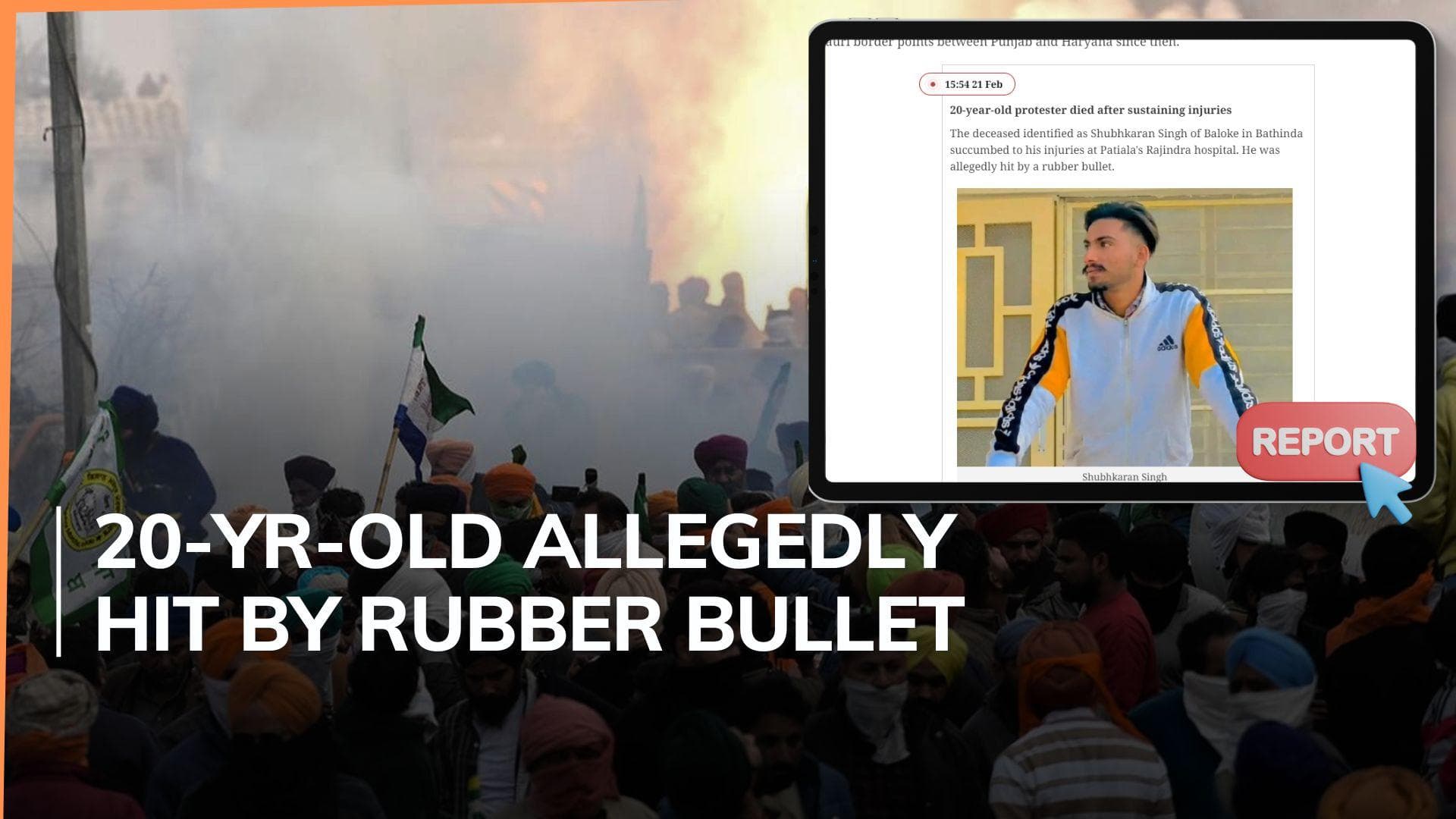 Haryana: farmer reportedly dead in 'police action' at Khanauri border, cops say rumour