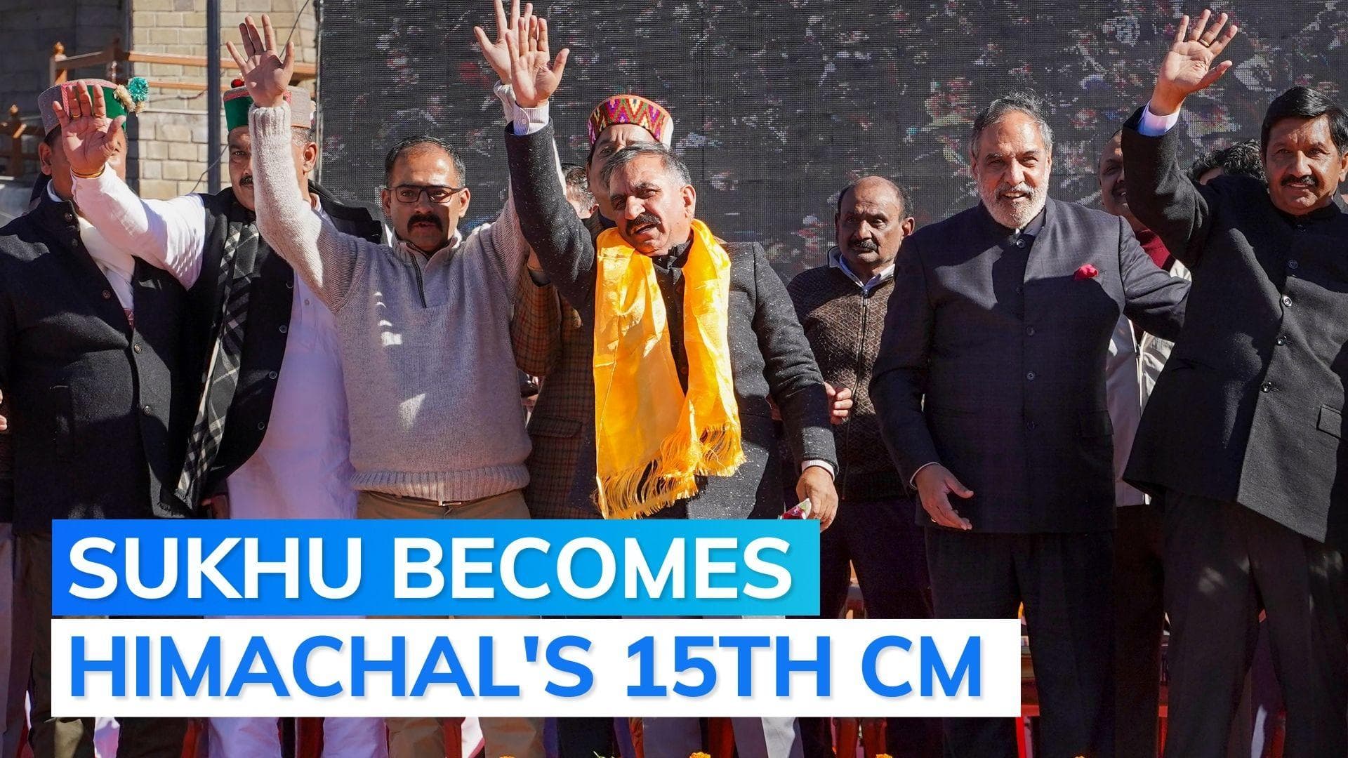 Sukhwinder Singh Sukhu takes oath as Himachal CM; Mukesh Agnihotri as deputy