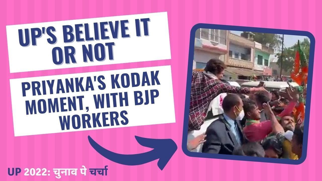 UP Election 2022: Chunaav Pe Charcha | UP's Believe it or not: Priyanka's Kodak moment, with BJP workers
