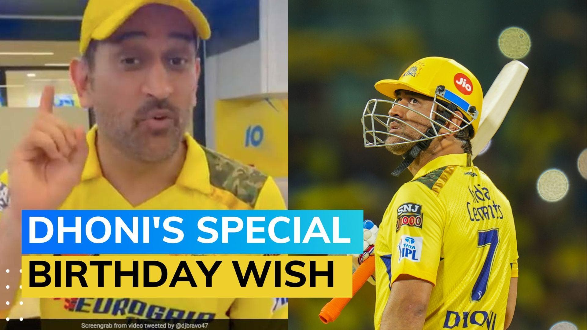WATCH! MS Dhoni's birthday wish for DJ Bravo's mother is winning hearts