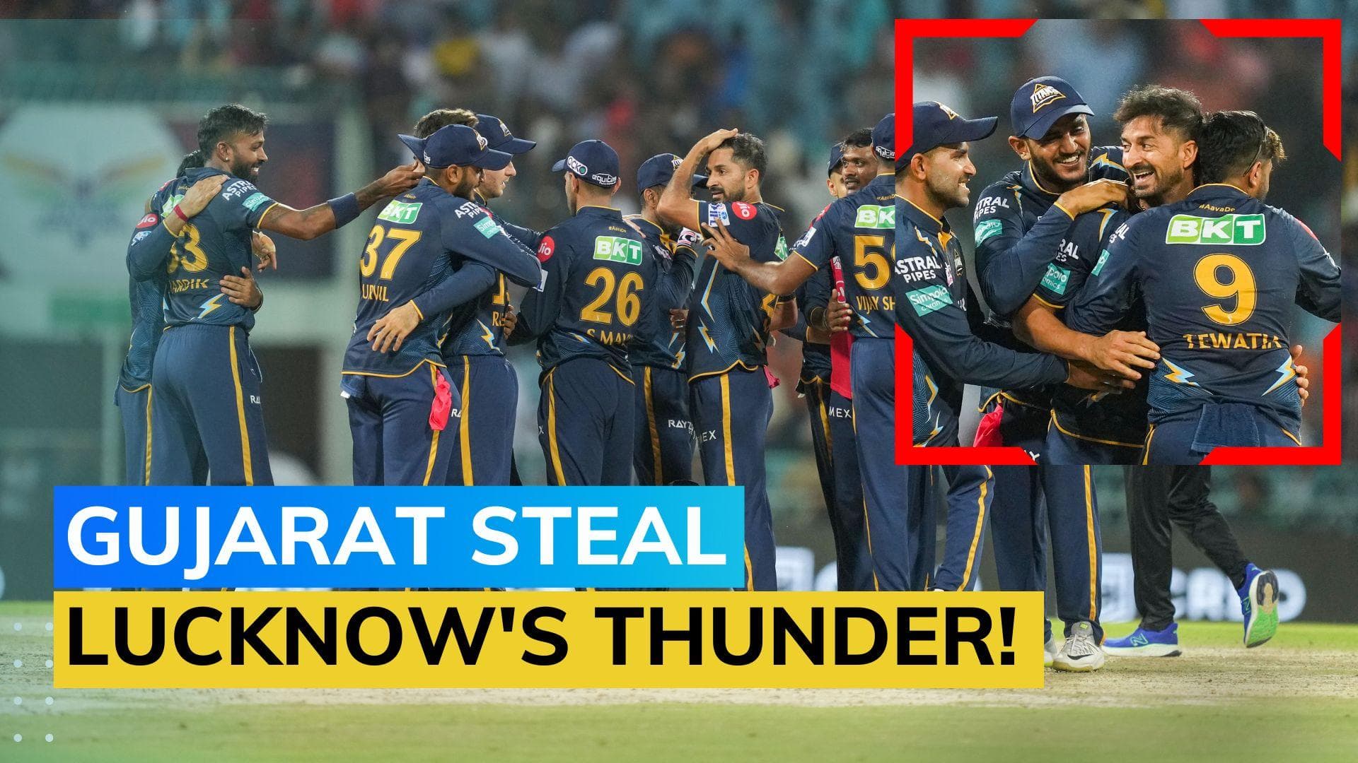 IPL 2023, LSG vs GT: Gujarat stun LSG, snatch a 7-run win