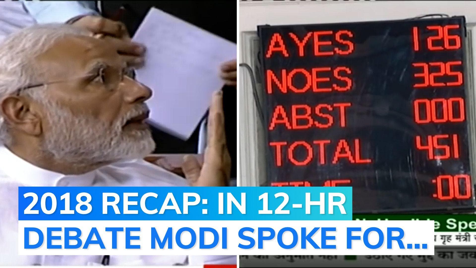 No confidence motion against Modi govt: here's what happened in 2018