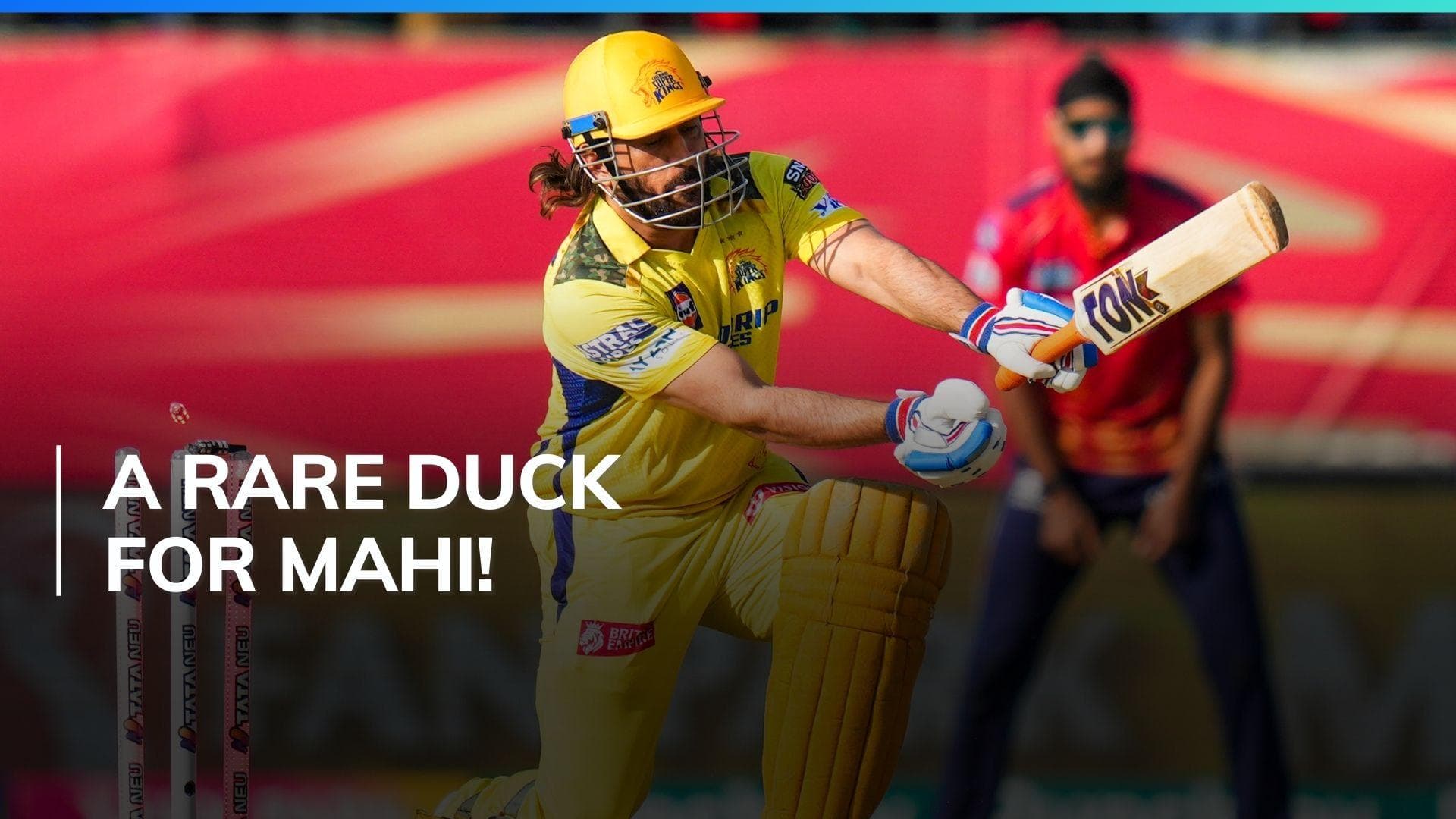 Watch! MS Dhoni bowled for a golden duck by Punjab Kings' Harshal Patel | IPL 2024, PBKS vs CSK
