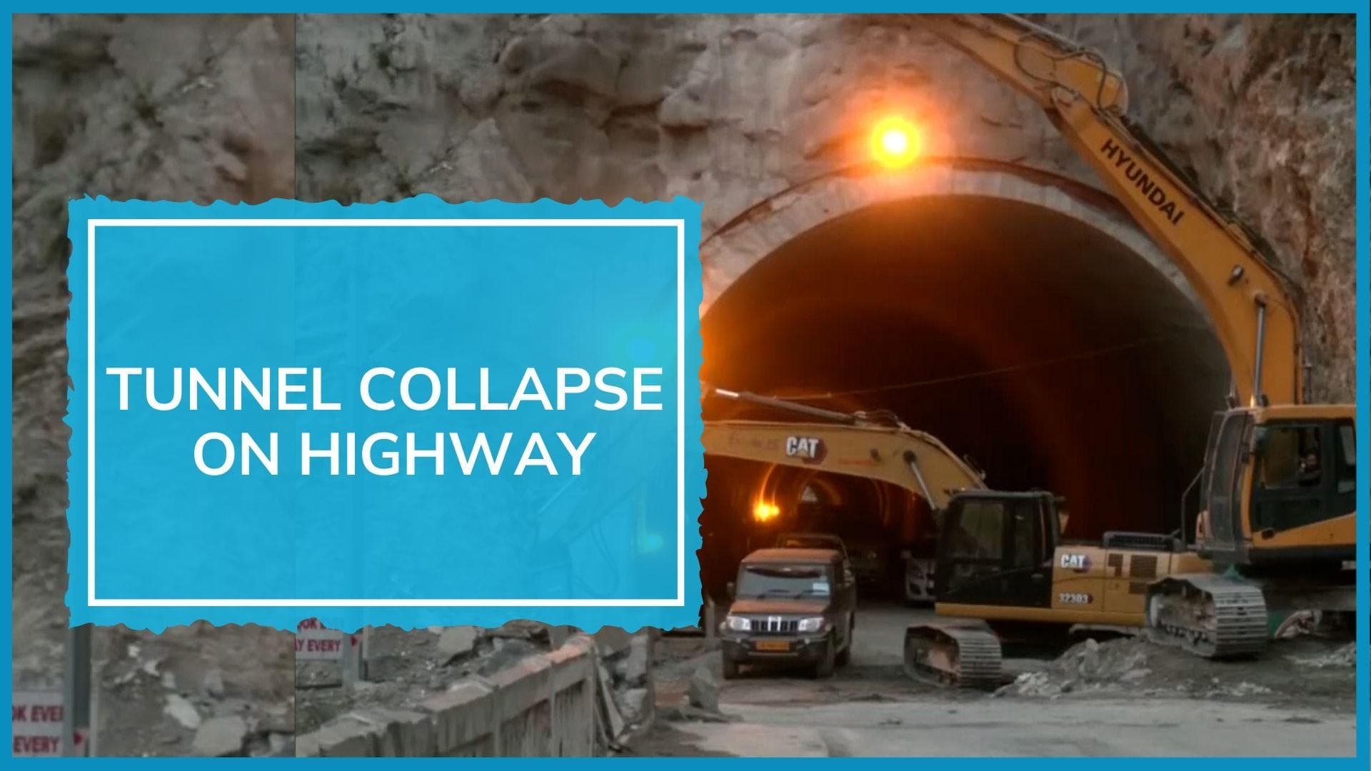 Part of tunnel on J&K highway collapses: 4 injured, several trapped