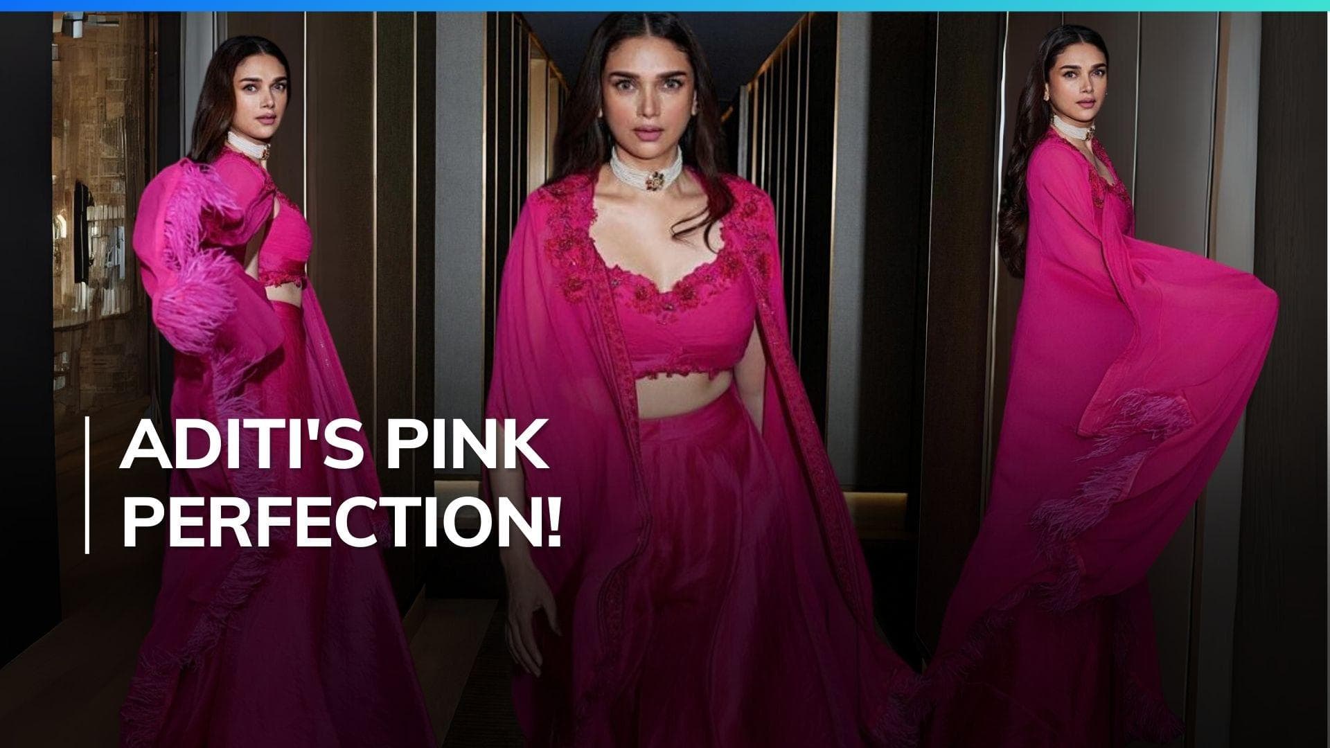 Aditi Rao Hydari dazzles in designer pink sharara worth ₹78,000! Have a look