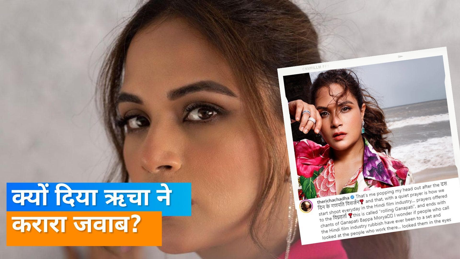Richa Chadha का बायकॉट पर जवाब, हिंदी फिल्म उद्योग को बकवास कहने वाले क्या कभी किसी सेट पर गए है?