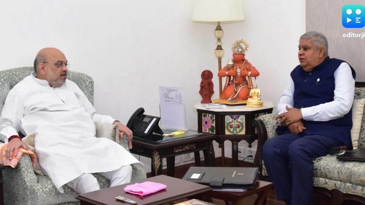 Jagdeep Dhankar meets Amit Shah: বগটুই হিংসার আবহে অমিত শাহের সঙ্গে বৈঠকে রাজ্যপাল