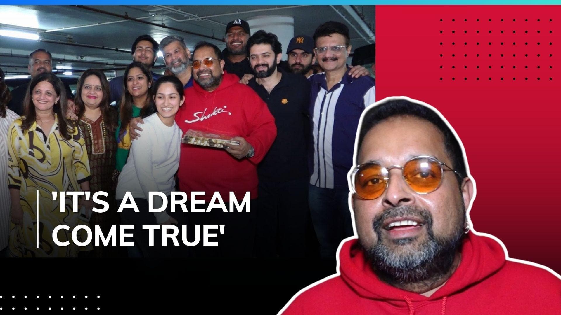 Shankar Mahadevan returns to Mumbai after Grammy win; receives warm welcome | Watch 