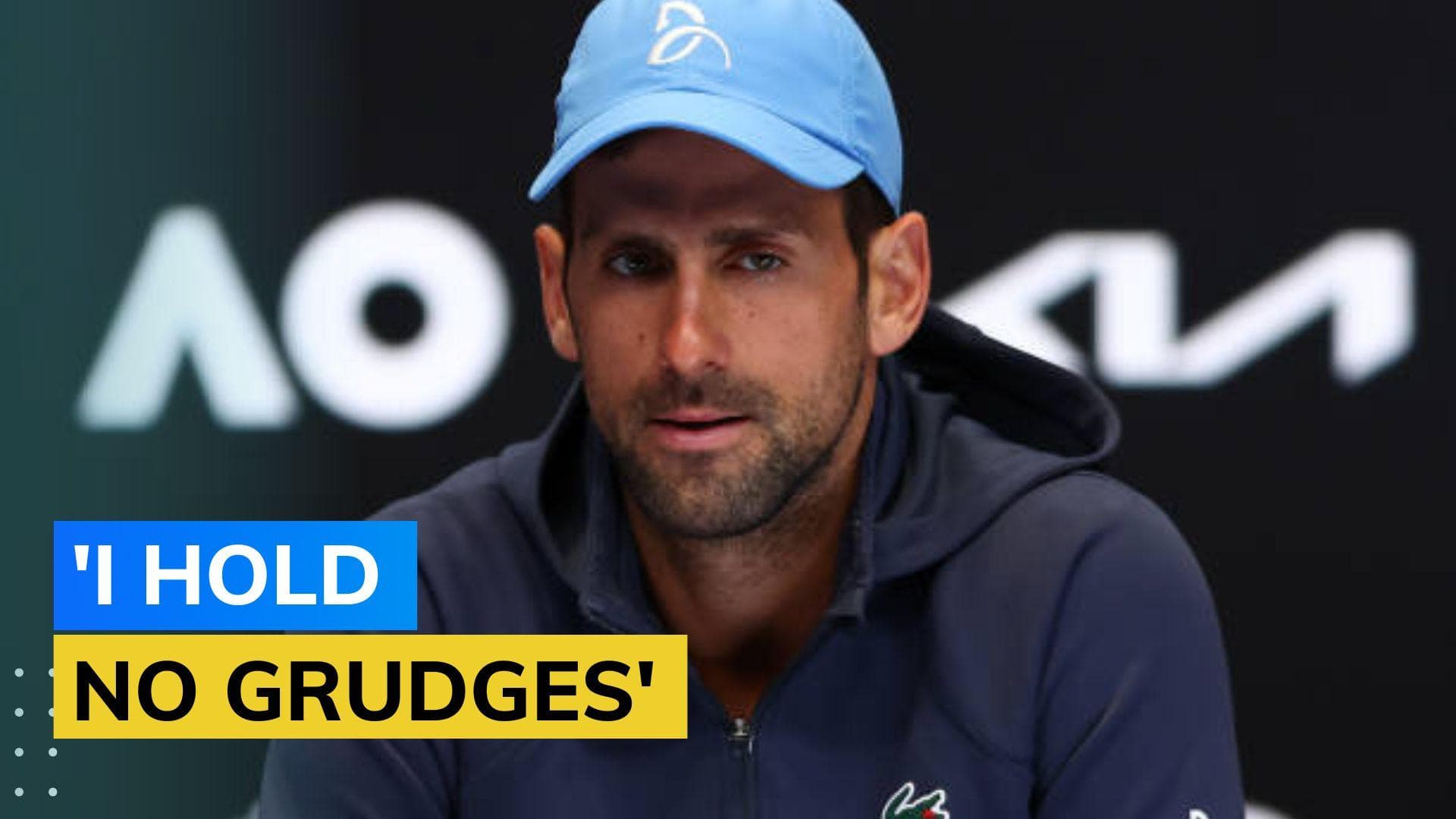 Australian Open: 'I don't feel like a villan,' says Novak Djokovic on return