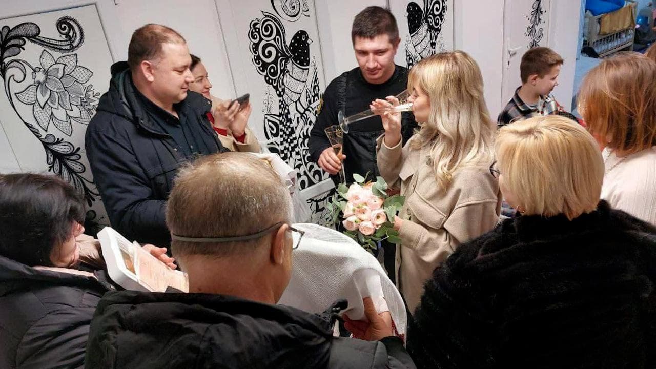 Ukraine War: Bomb alarms replace wedding bells as couple weds amid Russian bombings