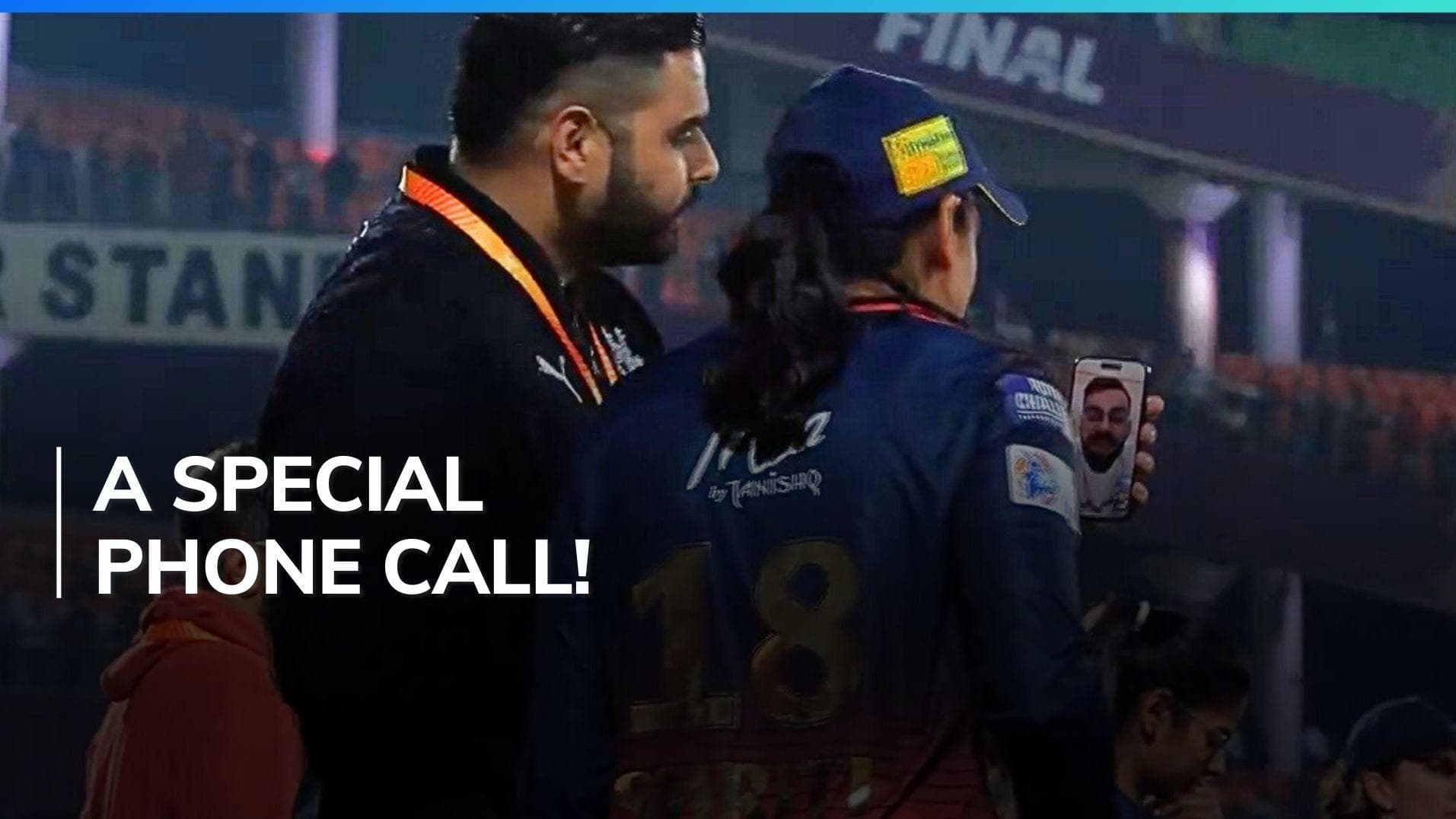 Watch! Virat Kohli video calls Smriti Mandhana after RCB win WPL 2024