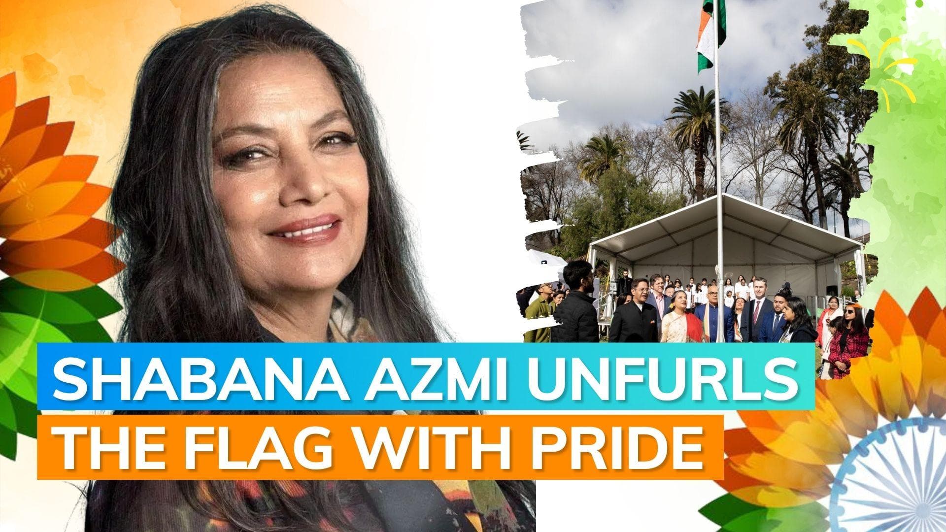 Shabana Azmi hoists tricolour in Melbourne ahead of Independence Day | Watch