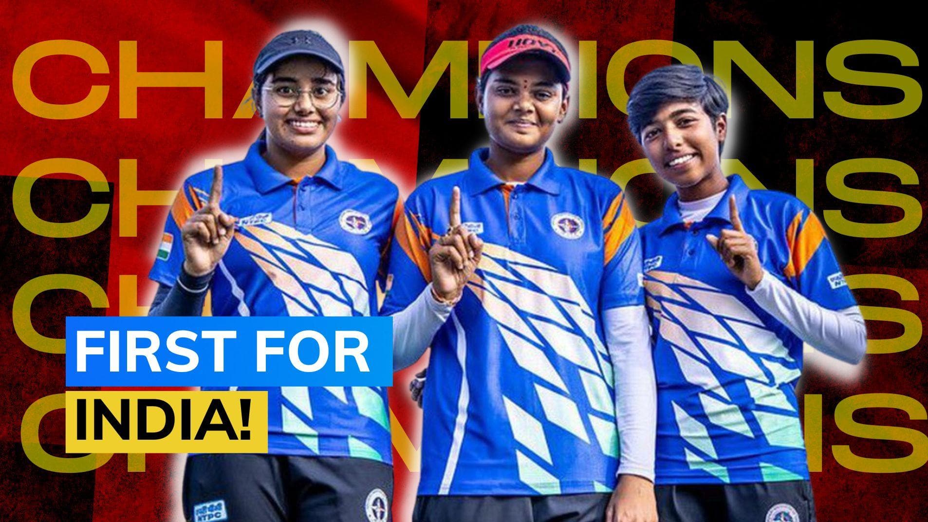 World Archery Championships: Indian women's compound team wins historic gold, PM congratulates