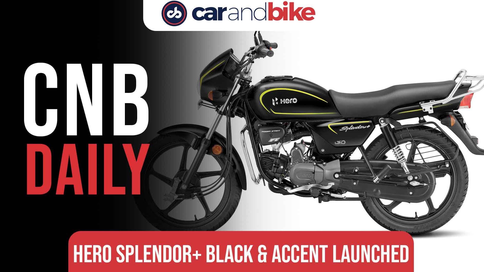 Hero MotoCorp Splendor+ Black and Accent Launched In India