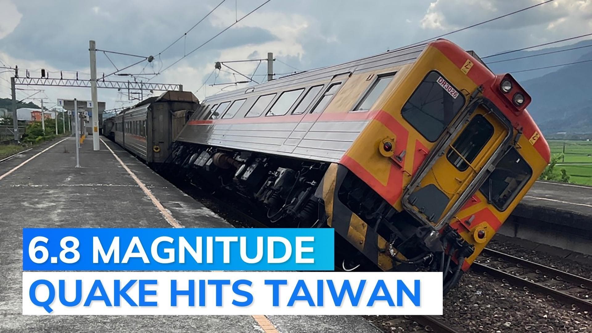 Video: Building topples, train derails as powerful earthquake jolts Taiwan