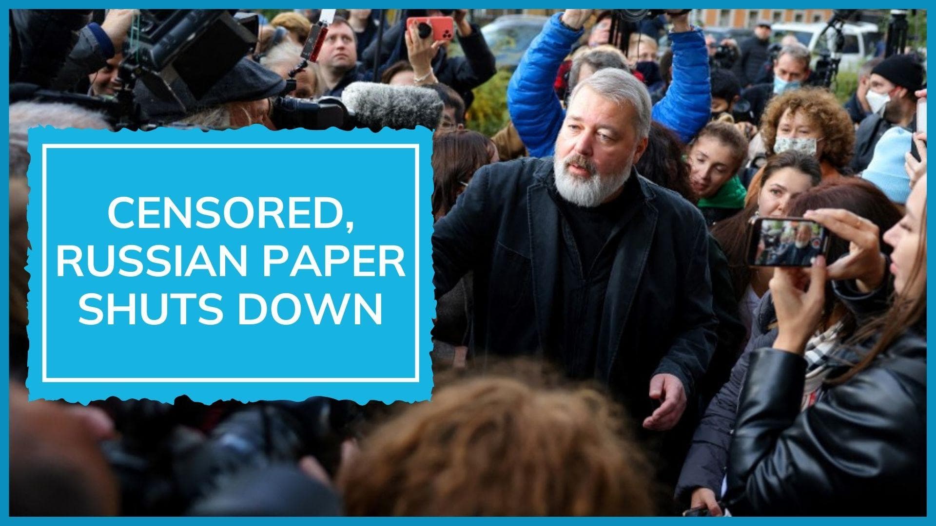 Nobel Peace Prize-winner's newspaper shuts down after pressure from Russia