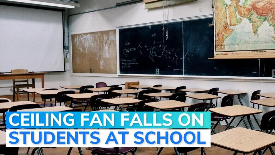Ceiling fan falls on students at Delhi govt school; govt blames school admin, sacks estate manager