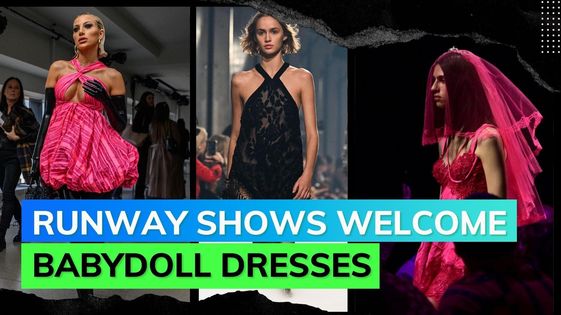 Resurgence of babydoll dresses at spring 2023 runway shows