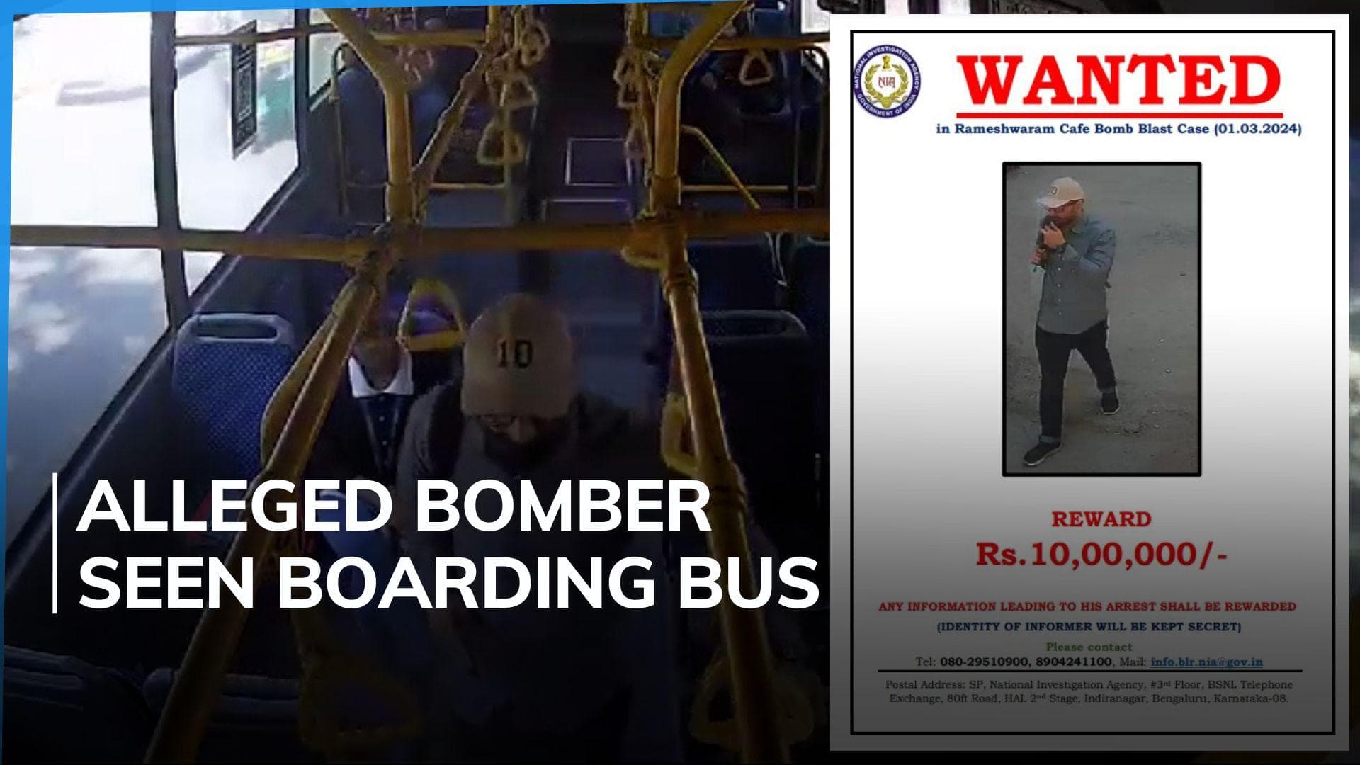 New CCTV footage of Rameshwaram Cafe bomber emerges  