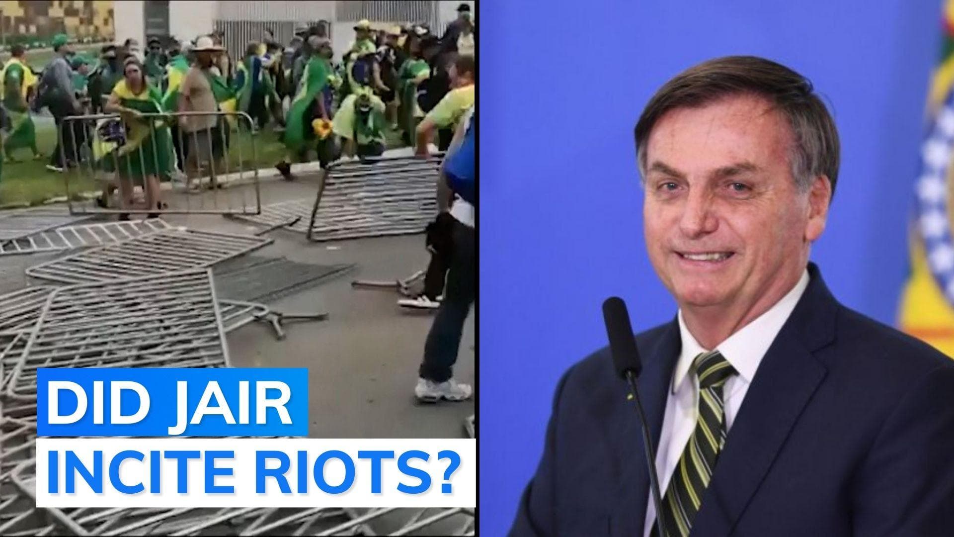 Brazil riots: Bolsonaro reacts after 'supporters' attack govt buildings, rejects Lula's 'baseless' claims