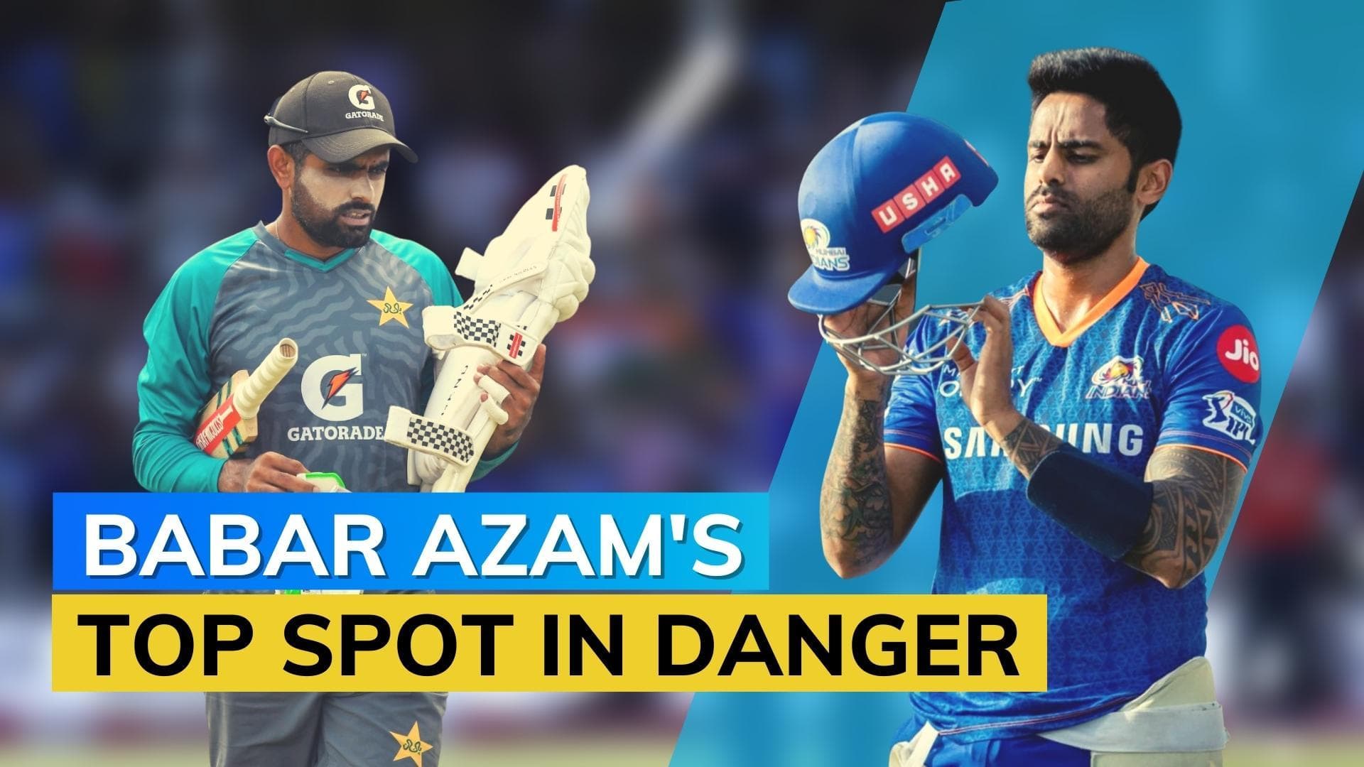 Suryakumar Yadav on course to dethroning Pakistan's Babar Azam as the No.1 T20I batter