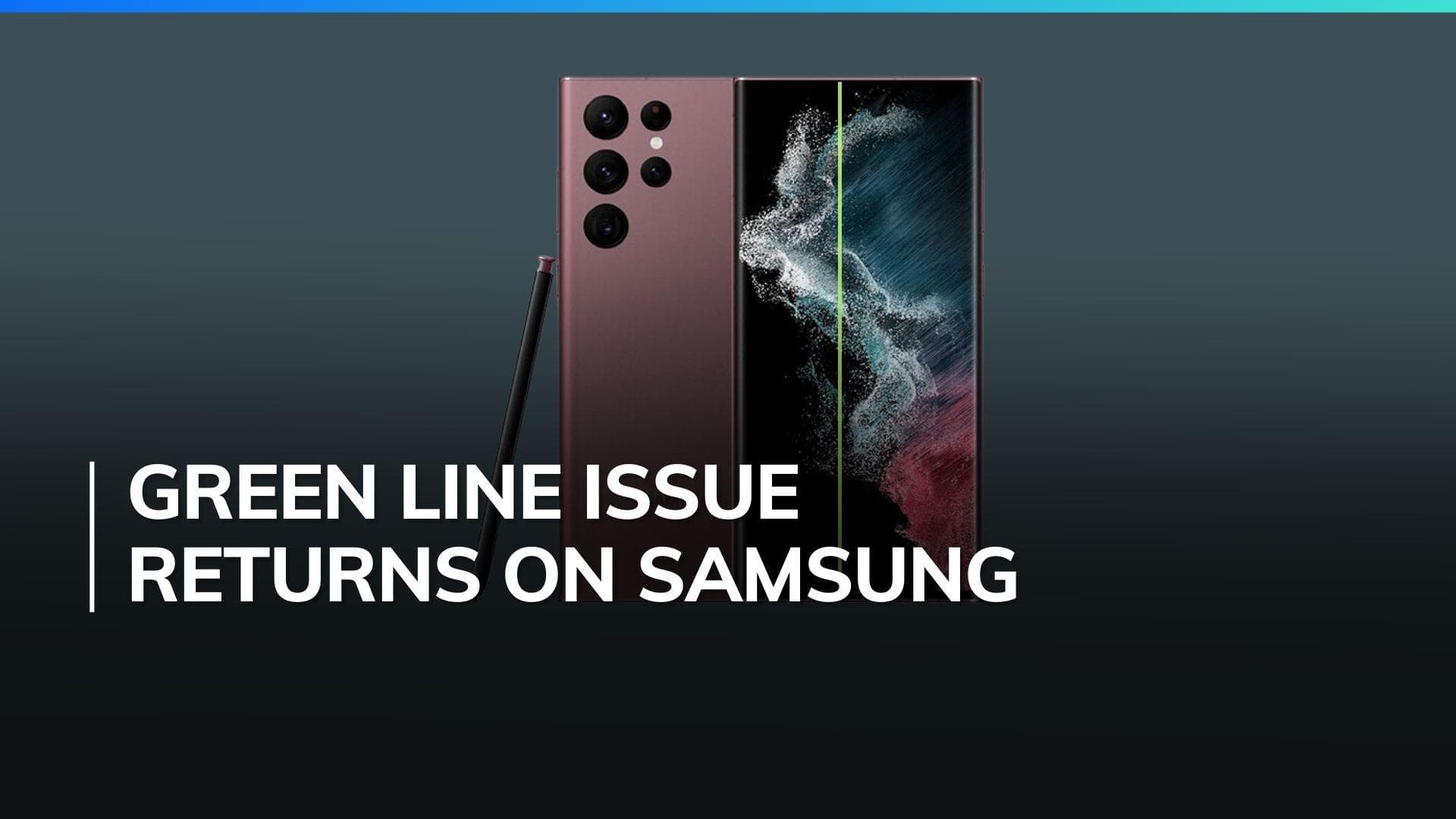 Samsung Galaxy users again report green line display problem post software update