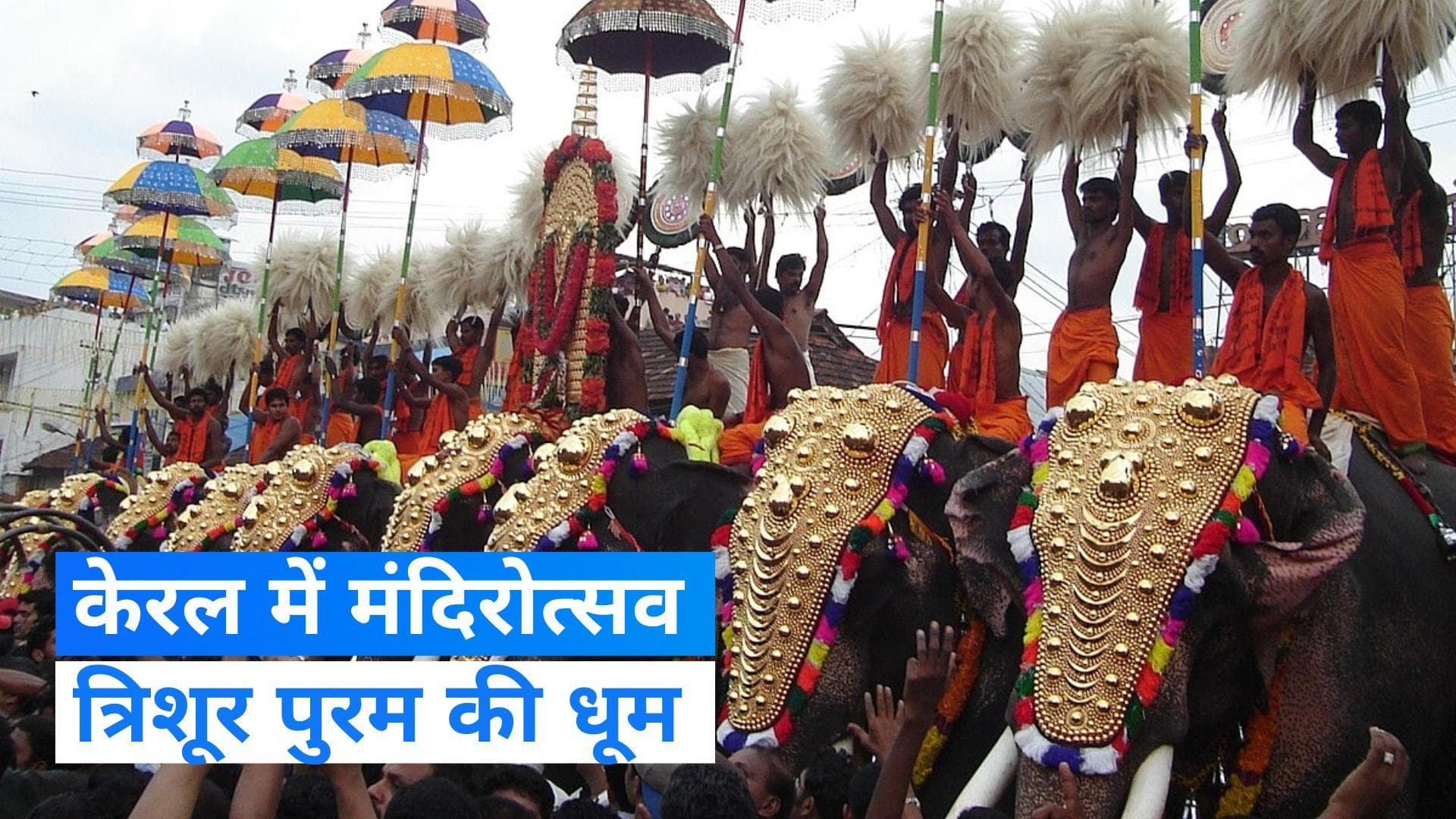 Thrissur Pooram: केरल में त्रिशूर पूरम की धूम, 36 घंटे तक मंदिरों में चलेगा उत्सव