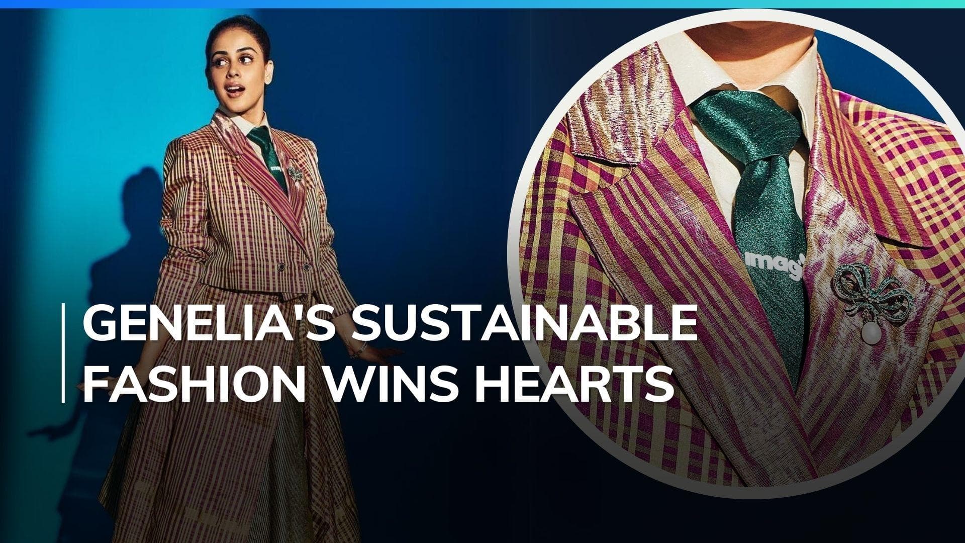 Genelia Deshmukh wears ensemble made with discarded clothes, gives major lesson on sustainability