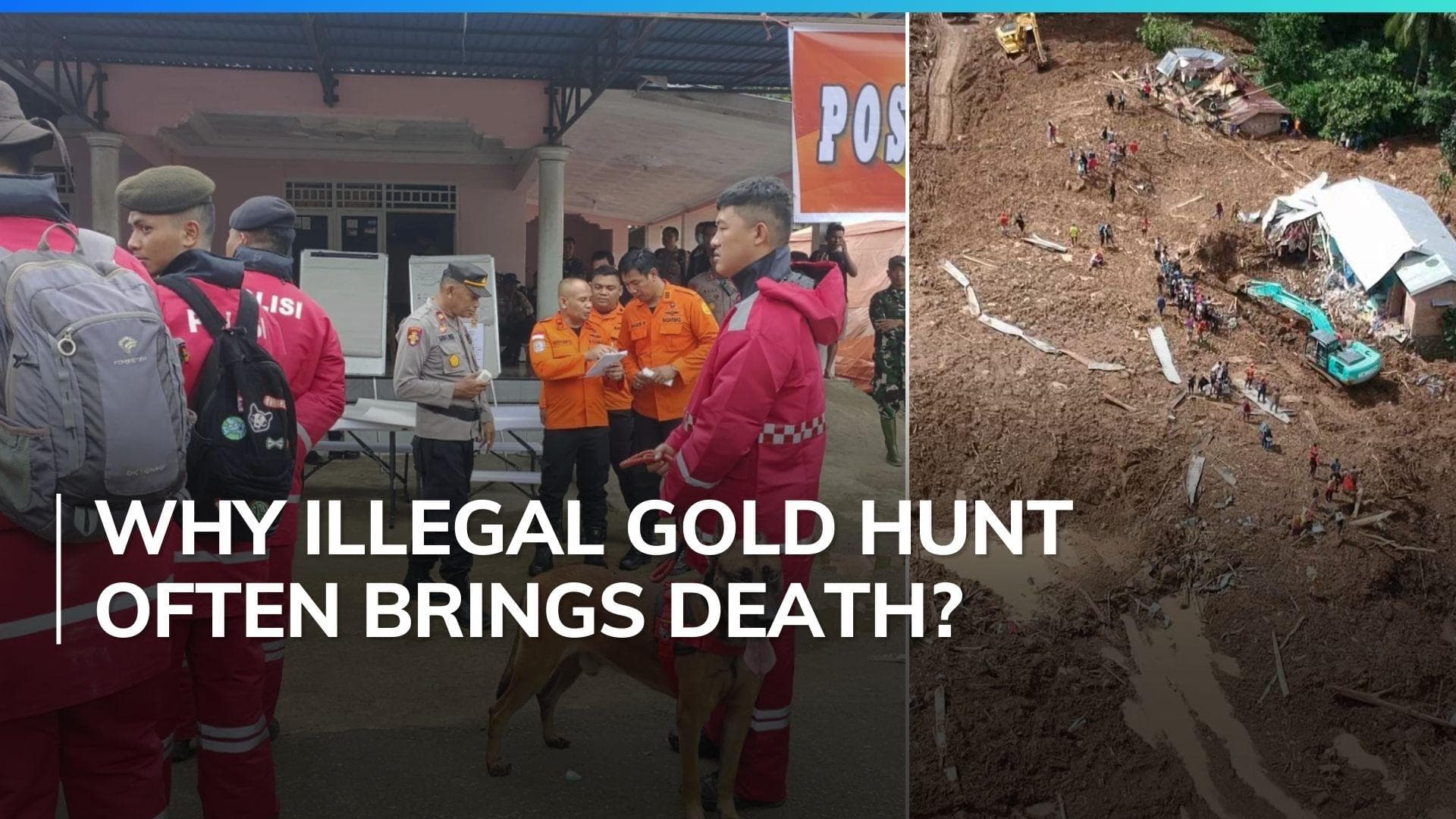 11 dead, 19 missing in landslide at illegal gold mine in Indonesia