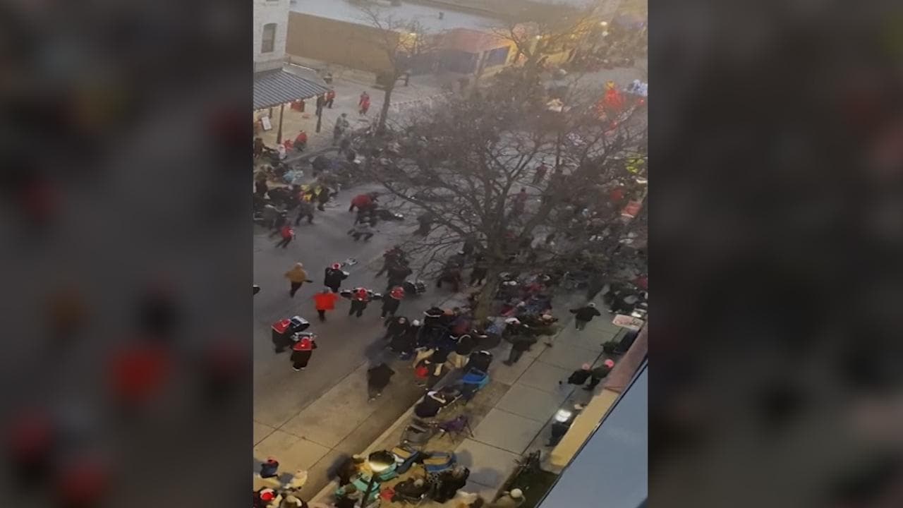 New video shows US Christmas parade horror as car rams runs over people