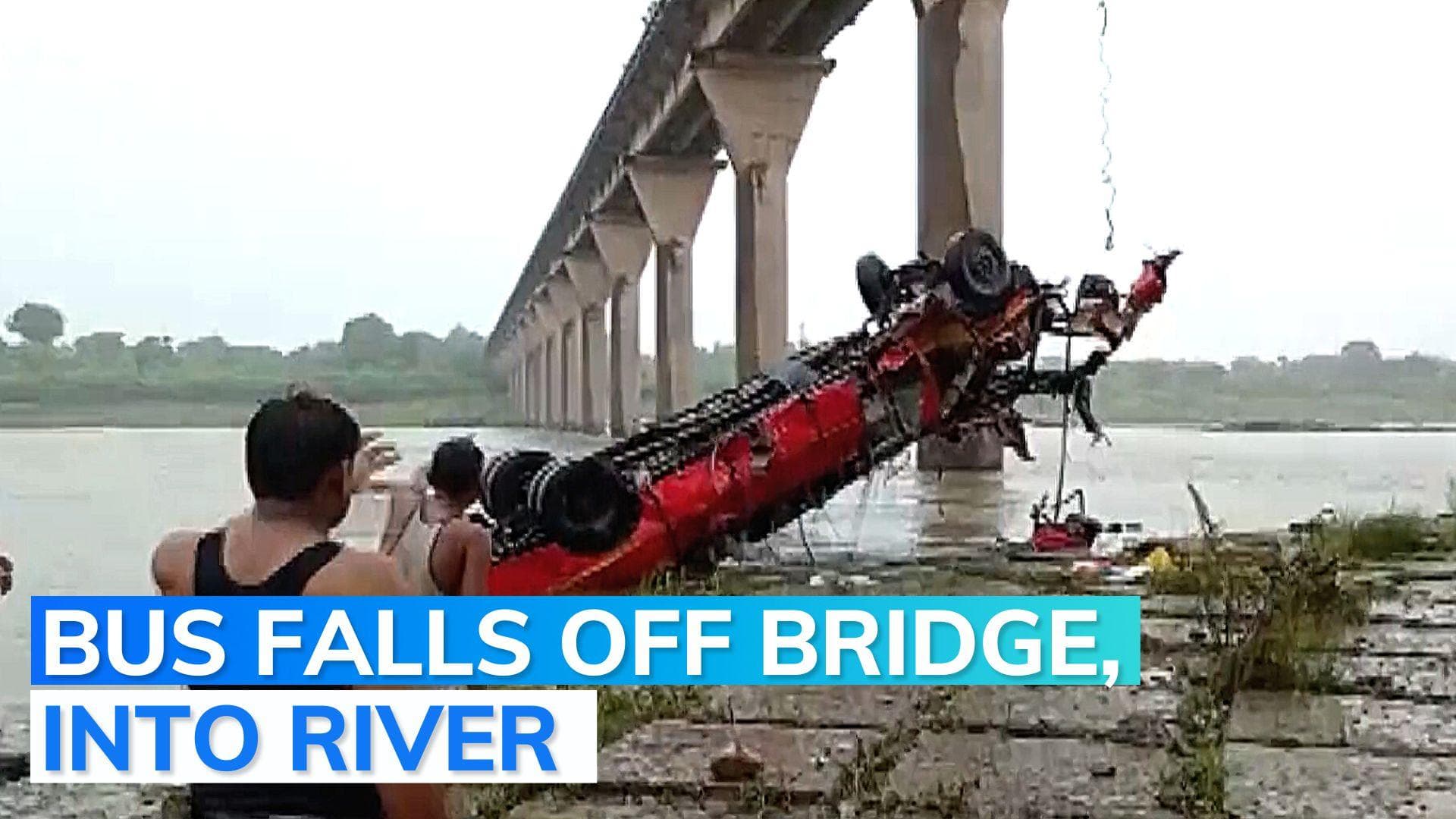 MP: bus' deadly dive into river; certificate was expiring in 10 days; death toll rises as probe ordered