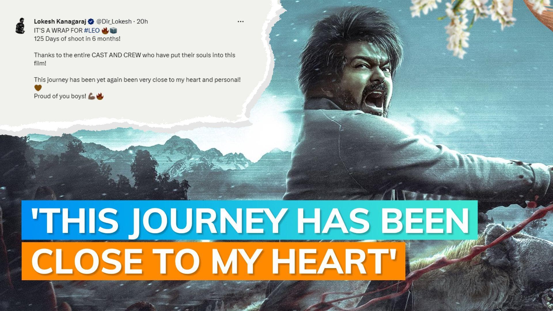  'Leo': It’s a wrap for Thalapathy Vijay’s most awaited film; filmmaker Lokesh Kanagaraj shares update