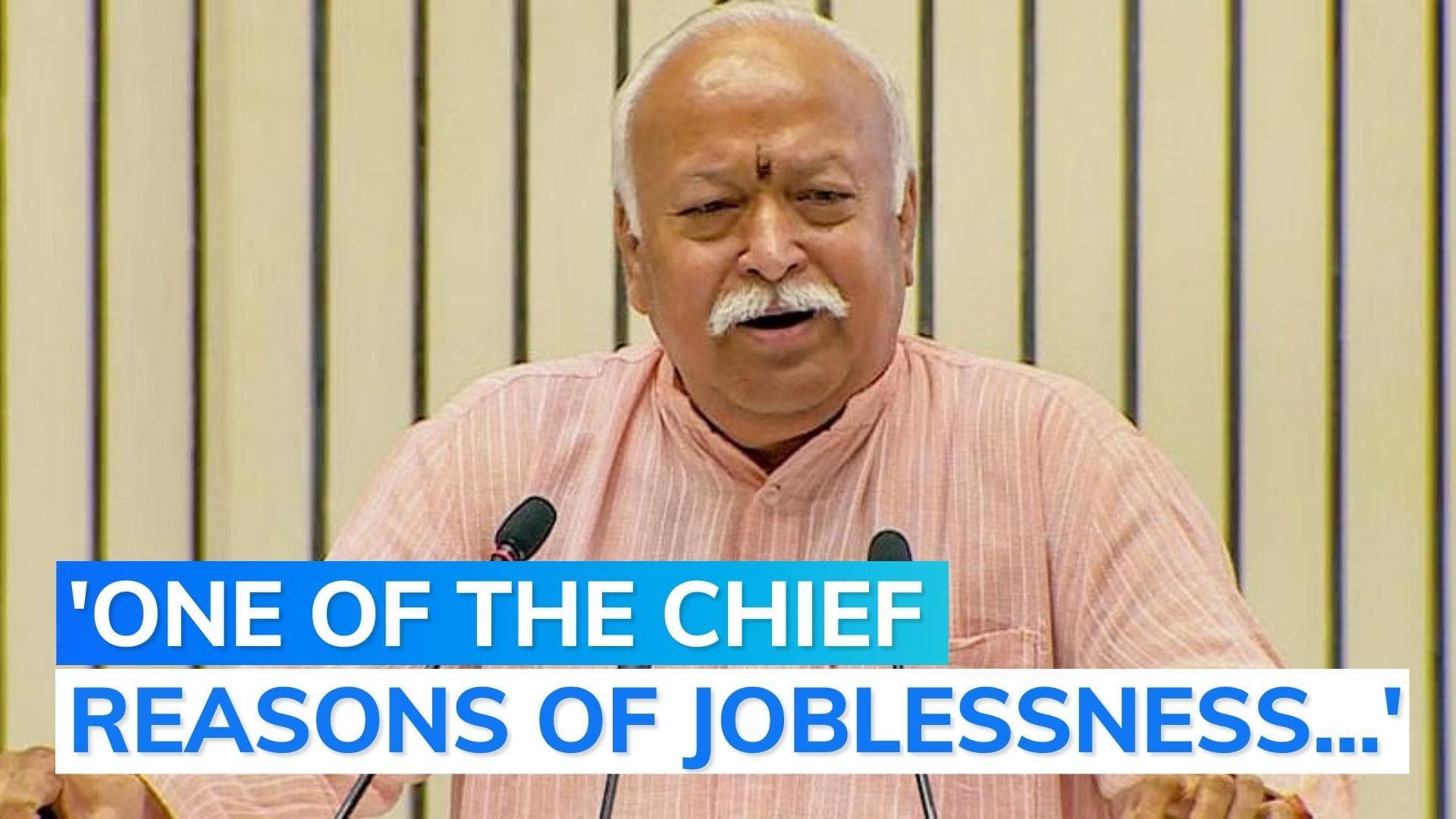 'Don't run after jobs', 'caste created by...': RSS chief Mohan Bhagwat on unemployment in India