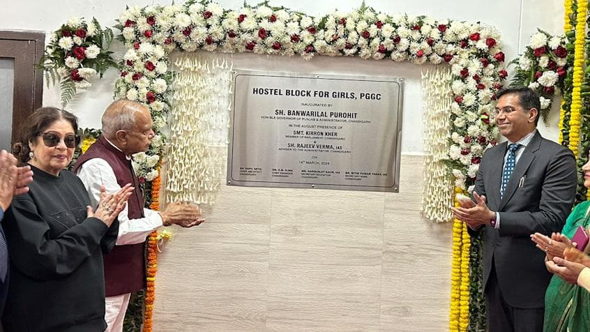 Punjab governor inaugurates girls’ hostel block in Chandigarh
