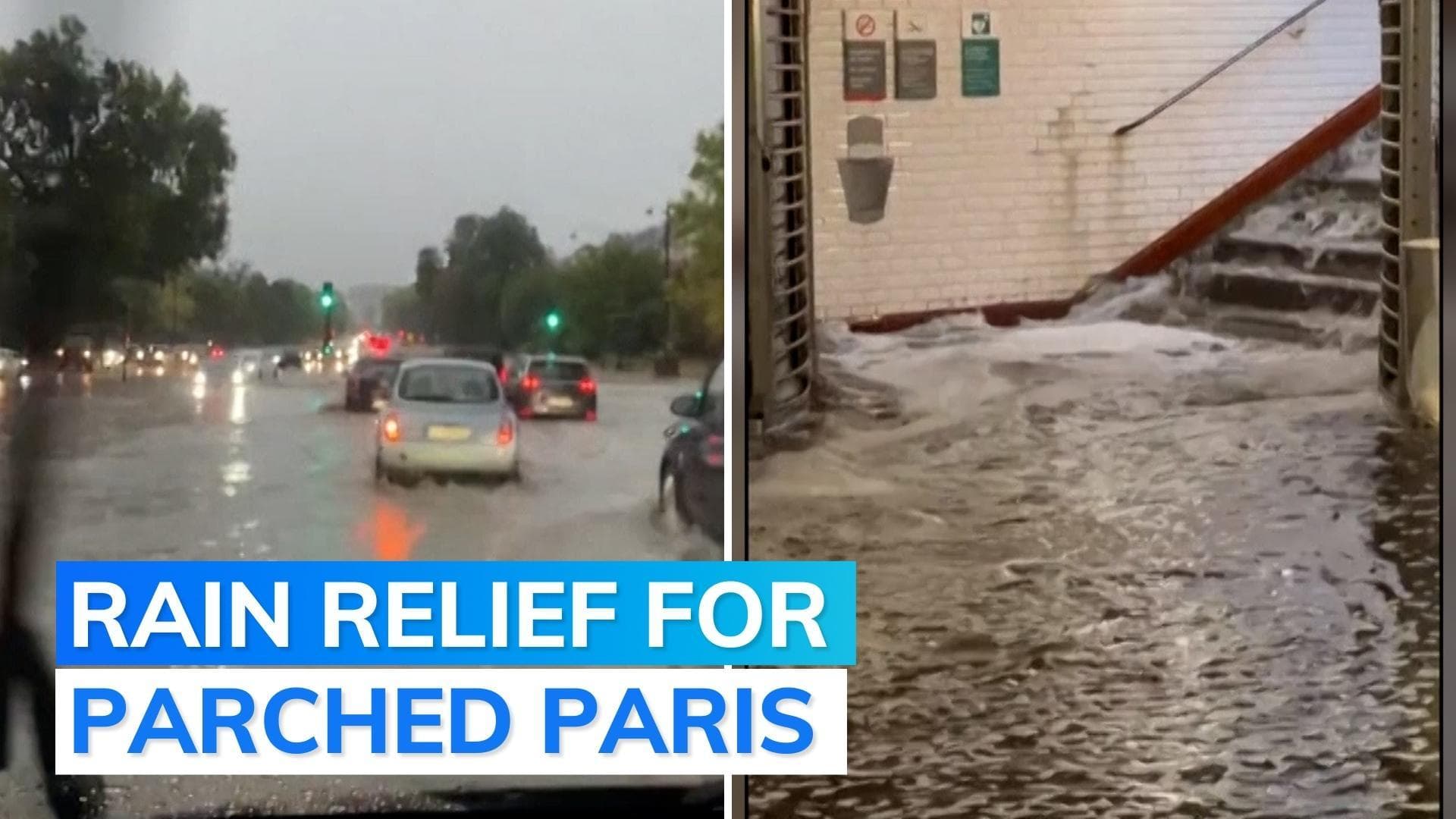 Paris: heavy downpour triggers flood-like situation