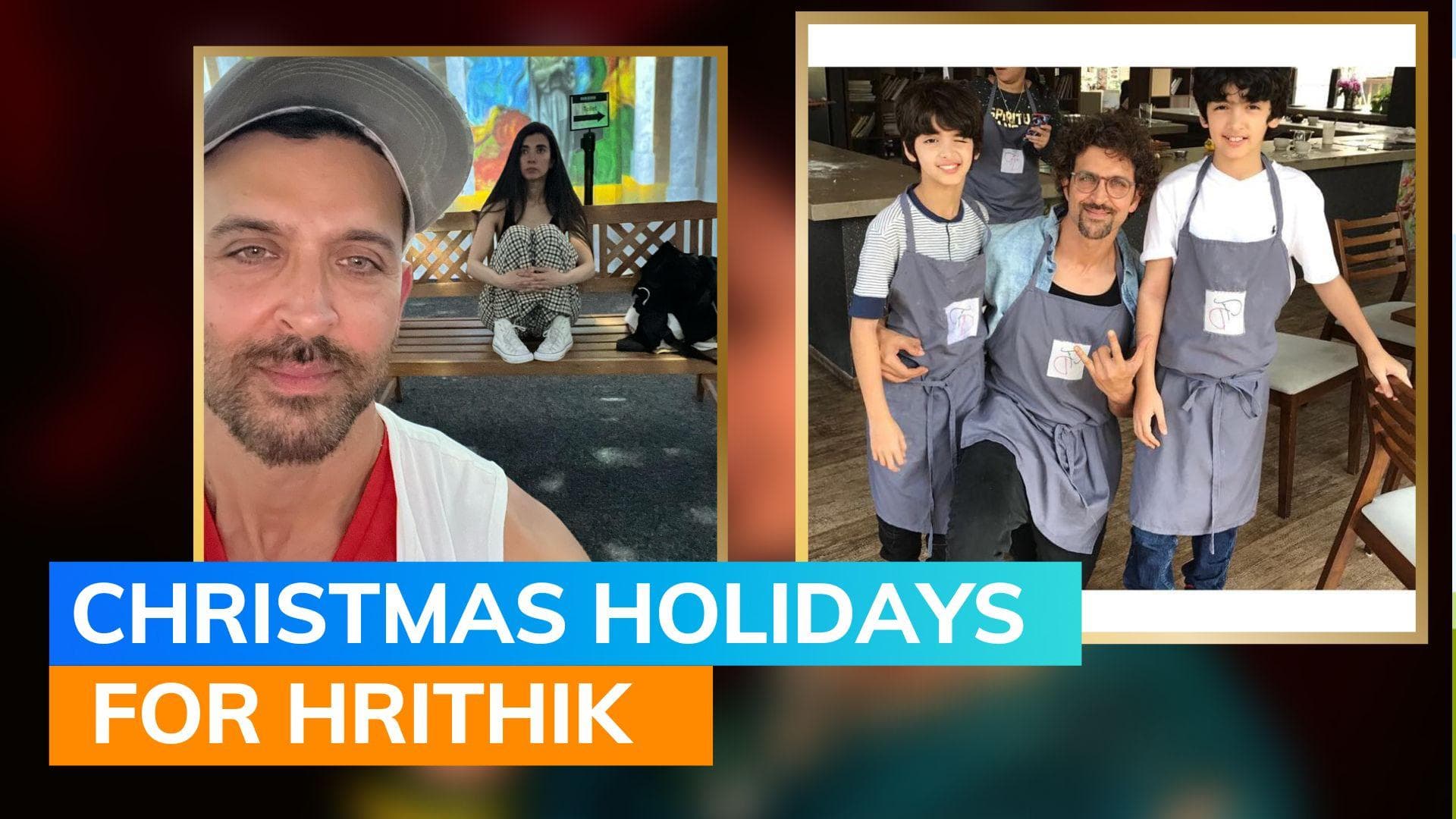 Hrithik Roshan leaves for Christmas vacation with sons and girlfriend Saba Azad