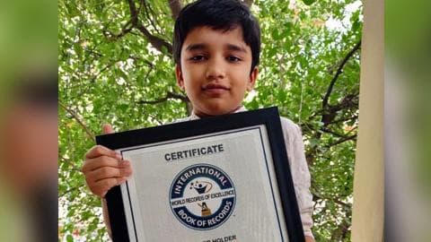 Unique feat: 9-yr-old solves Pyraminxs, bags two records