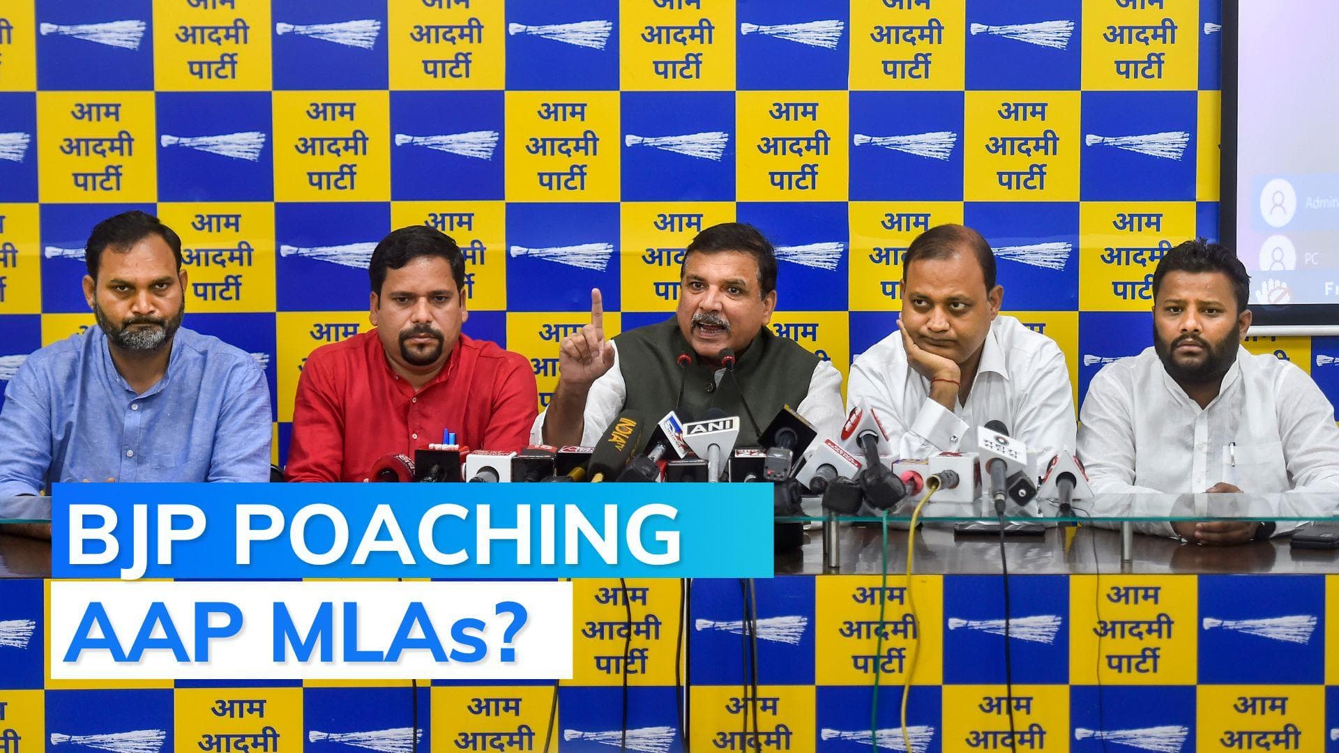 BJP offered Rs 20 crore each to 4 MLAs to switch sides: AAP MP Sanjay Singh