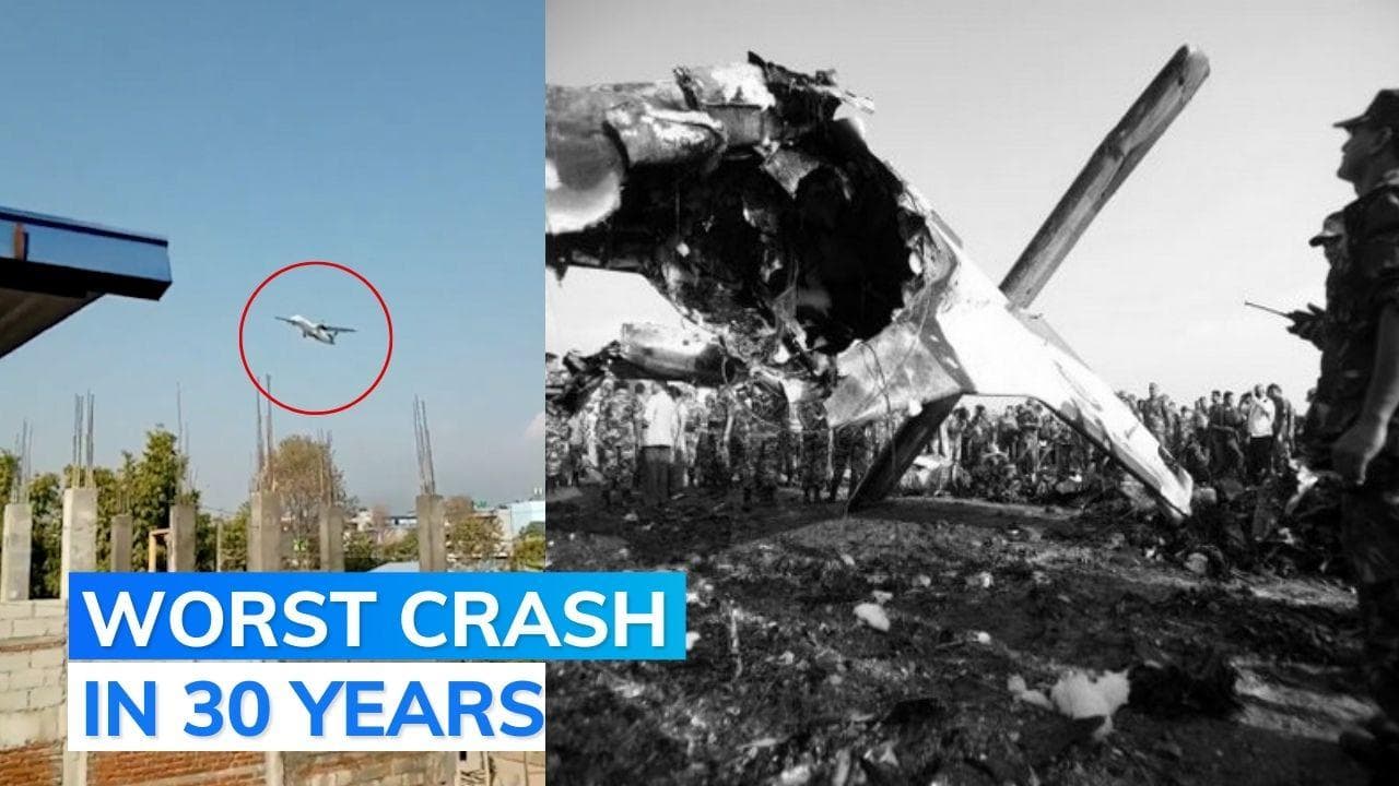 Nepal plane crash: aircraft crashed into a gorge ten seconds before landing, caught fire