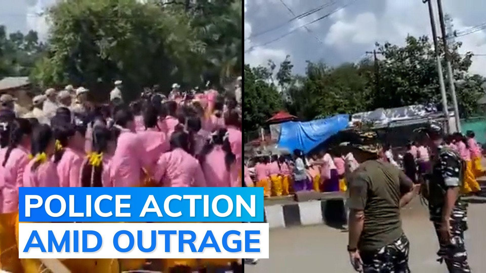 Manipur: police baton-charge students protesting death of two youths