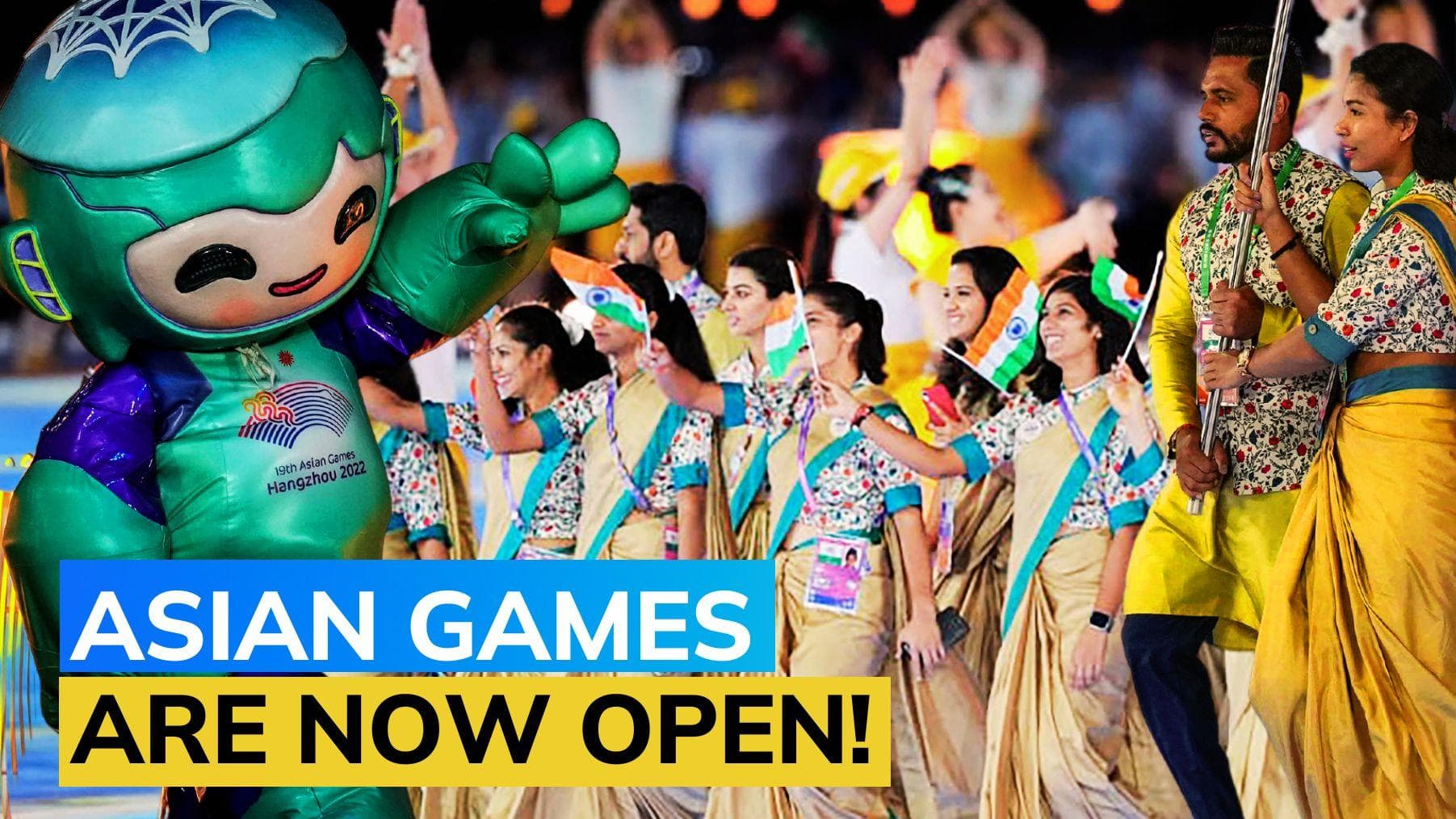 WATCH: Asian Games 2023 opening ceremony - Harmanpreet Singh, Lovlina Borgohain lead line for India